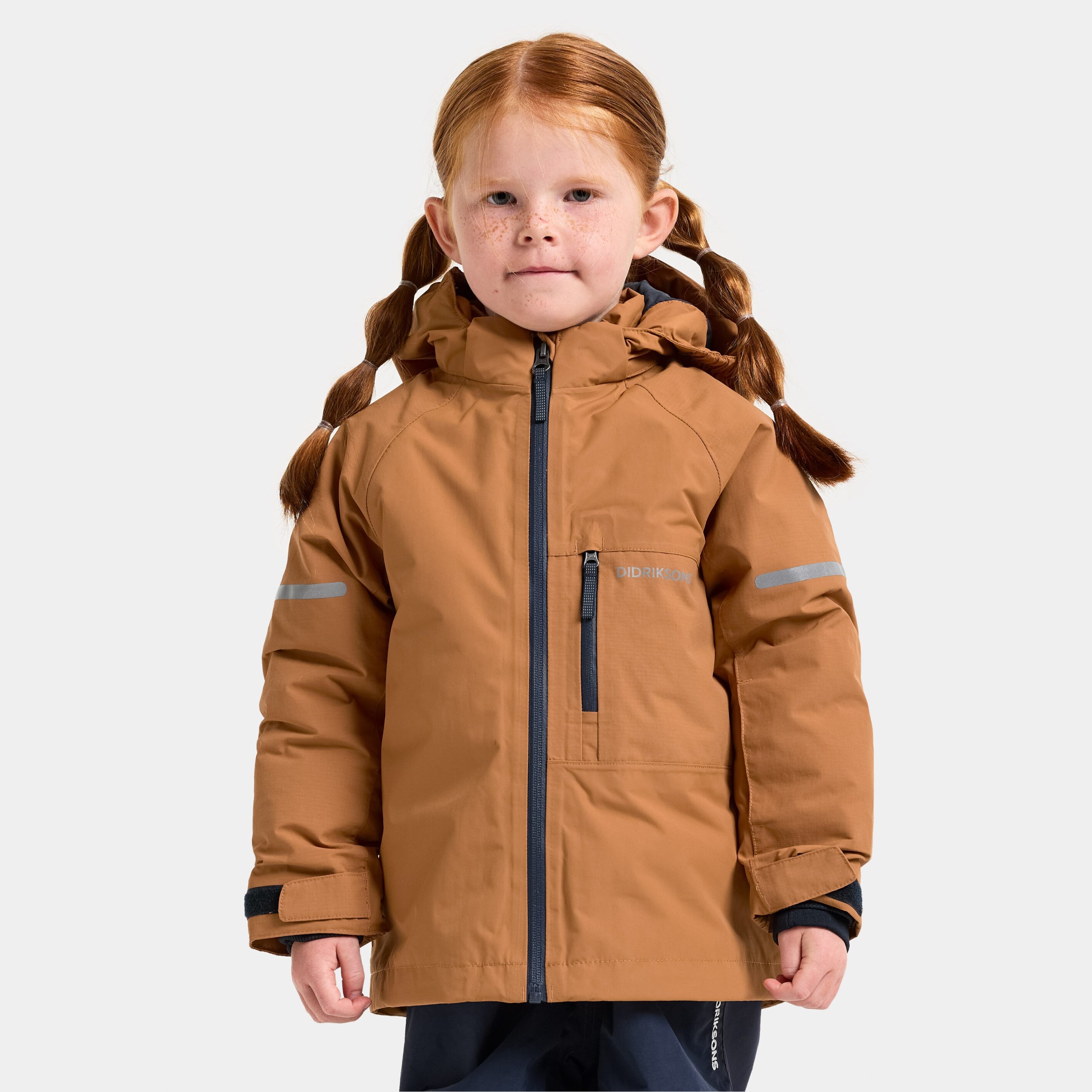 Falken Kids' Jacket - Almond Tree - Kids' Outdoor Jacket - Brown - Size: 130 - Didriksons