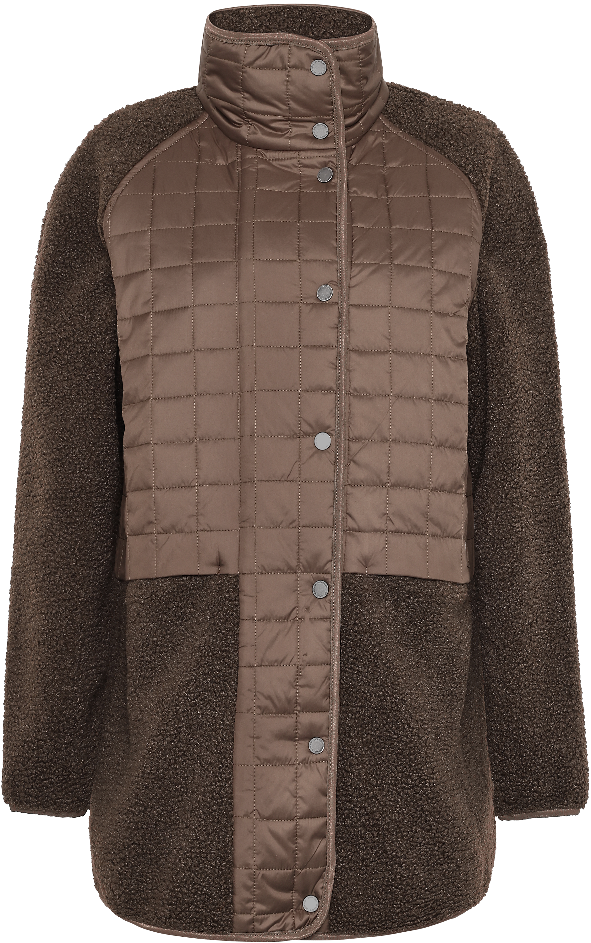 Hazel Jacket - Mocha Brown - Dam - Lång Pile fleece - Brun - Storlek: 40 - Didriksons