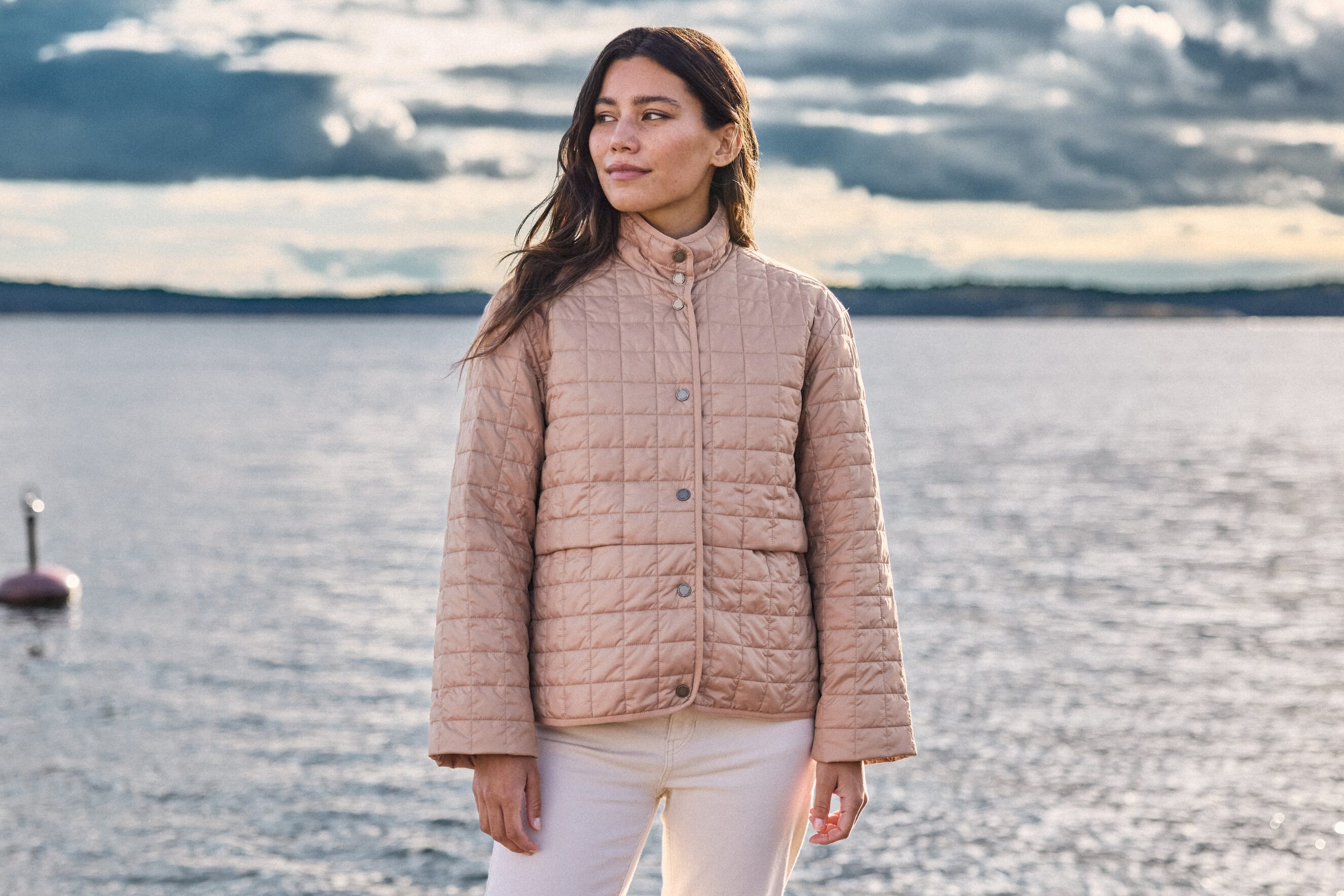 Femmes Veste à fermeture éclair gris foncé mélangé | MS Mode