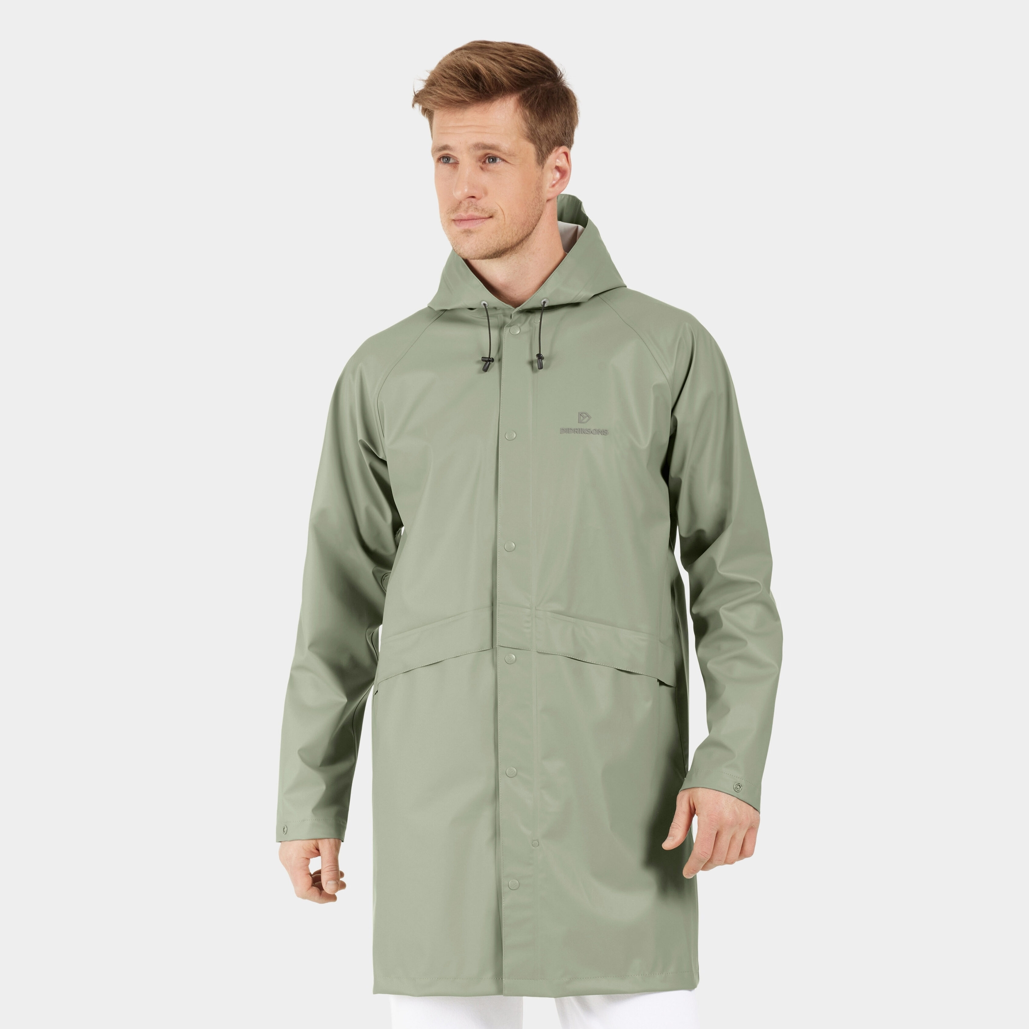 Avon Parka Galon - Wilted leaf - Men's Waterproof Jacket - Green - Size: S - Didriksons