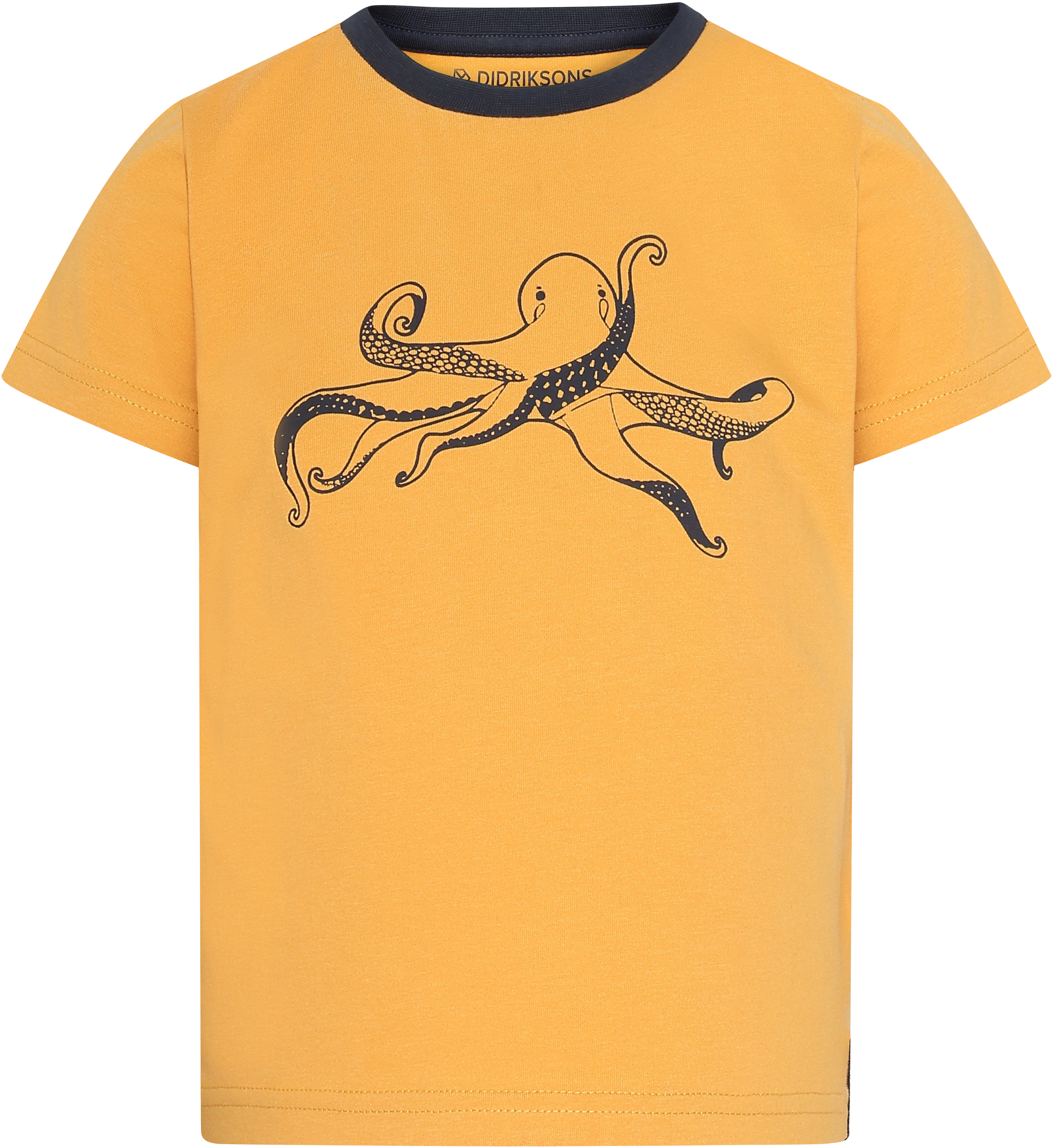 Mynta Kids' Logo T-shirt - Dark Pollen - Barn - T-shirt - Gul - Storlek: 110 - Didriksons