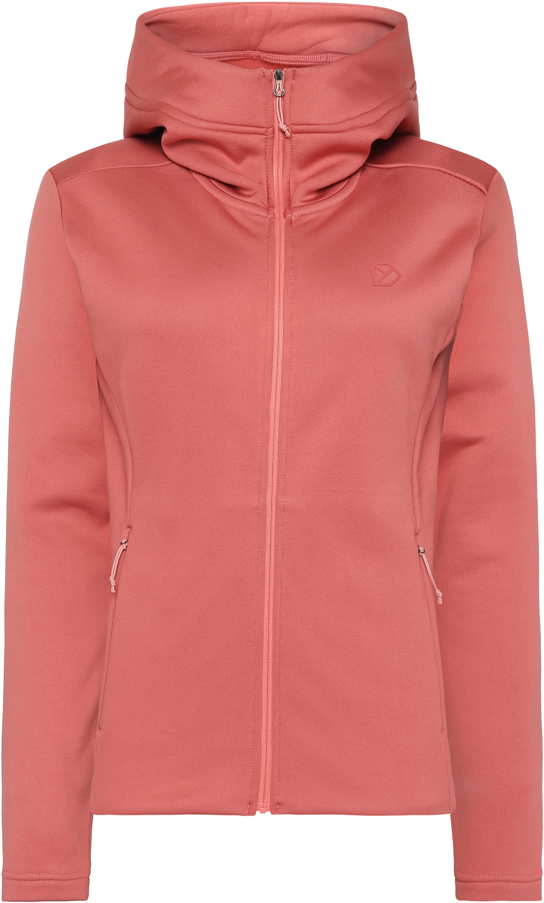 Anneli Full-Zip - Pink Blush - Naiset - Fleecepaidat & Välikerrokset - Vaaleanpunainen - Koko: 36 - Didriksons