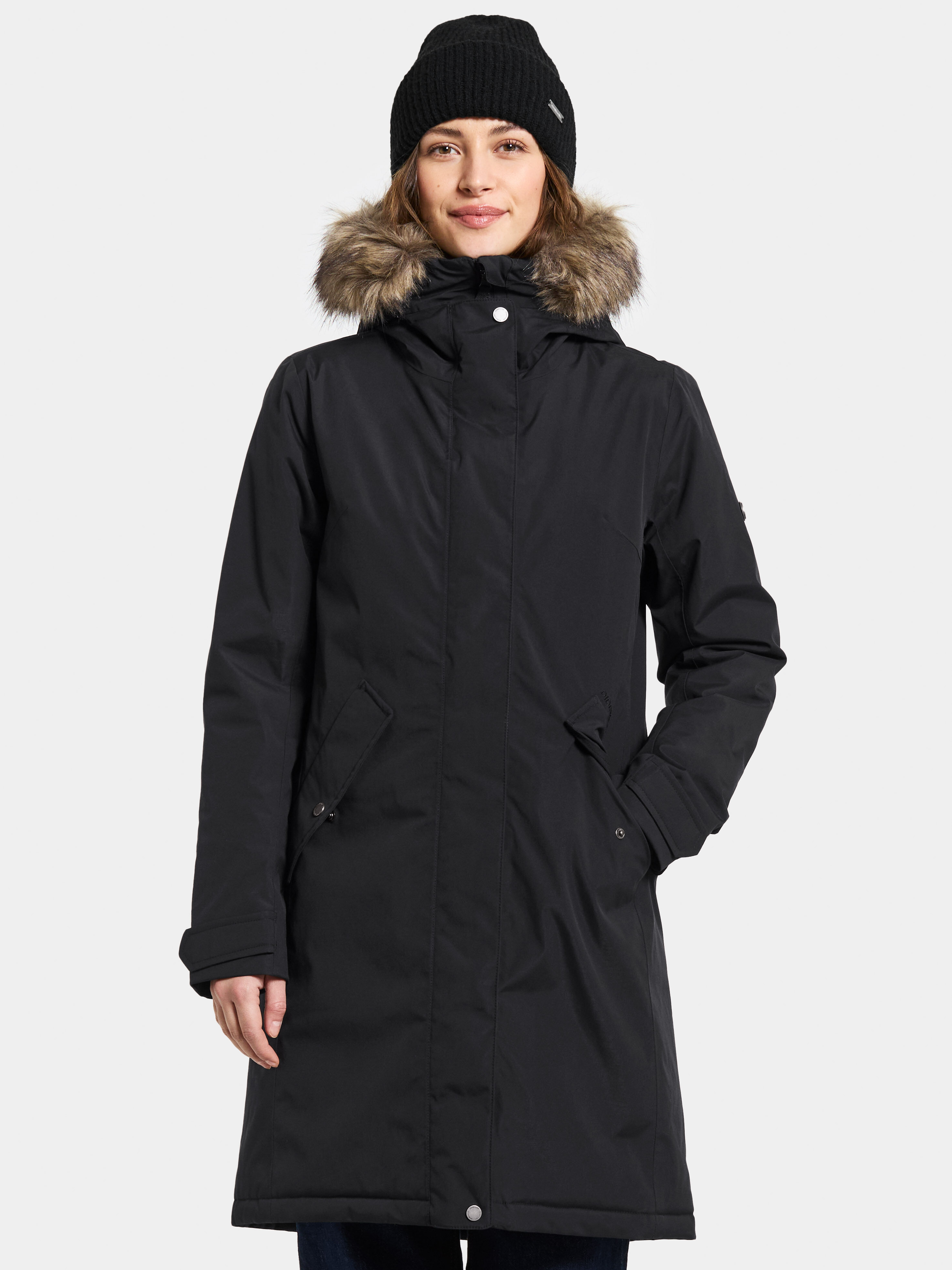 Erna Parka - Black - Dam - Vinterjacka - Svart - Storlek: 40 - Didriksons
