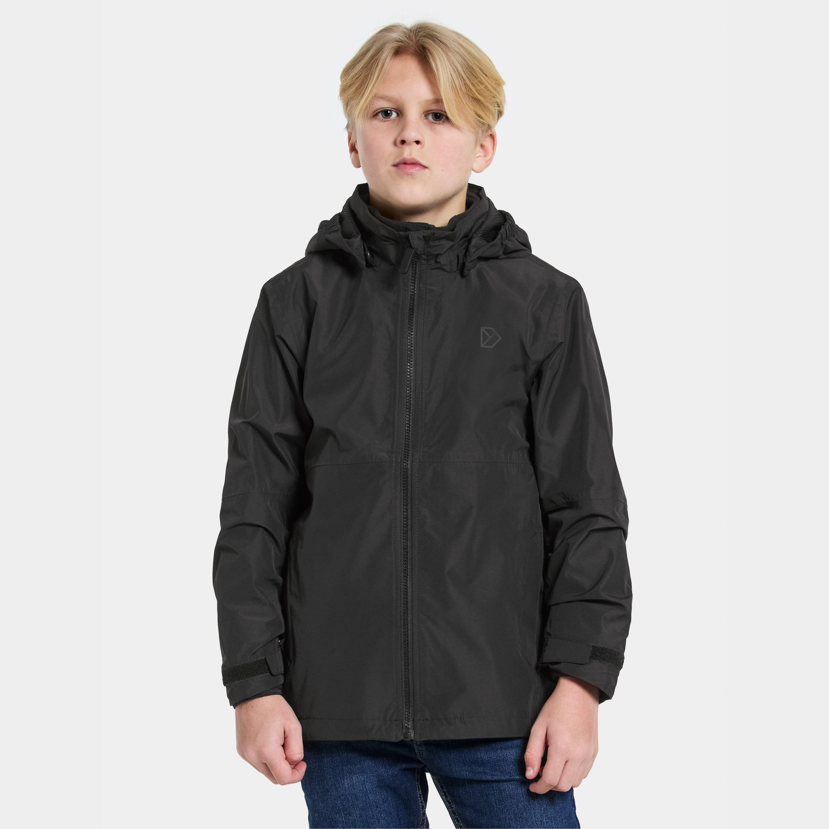 Piko Kids Jacket - Black - Kids' Waterproof Jacket - Black - Size: 140 - Didriksons