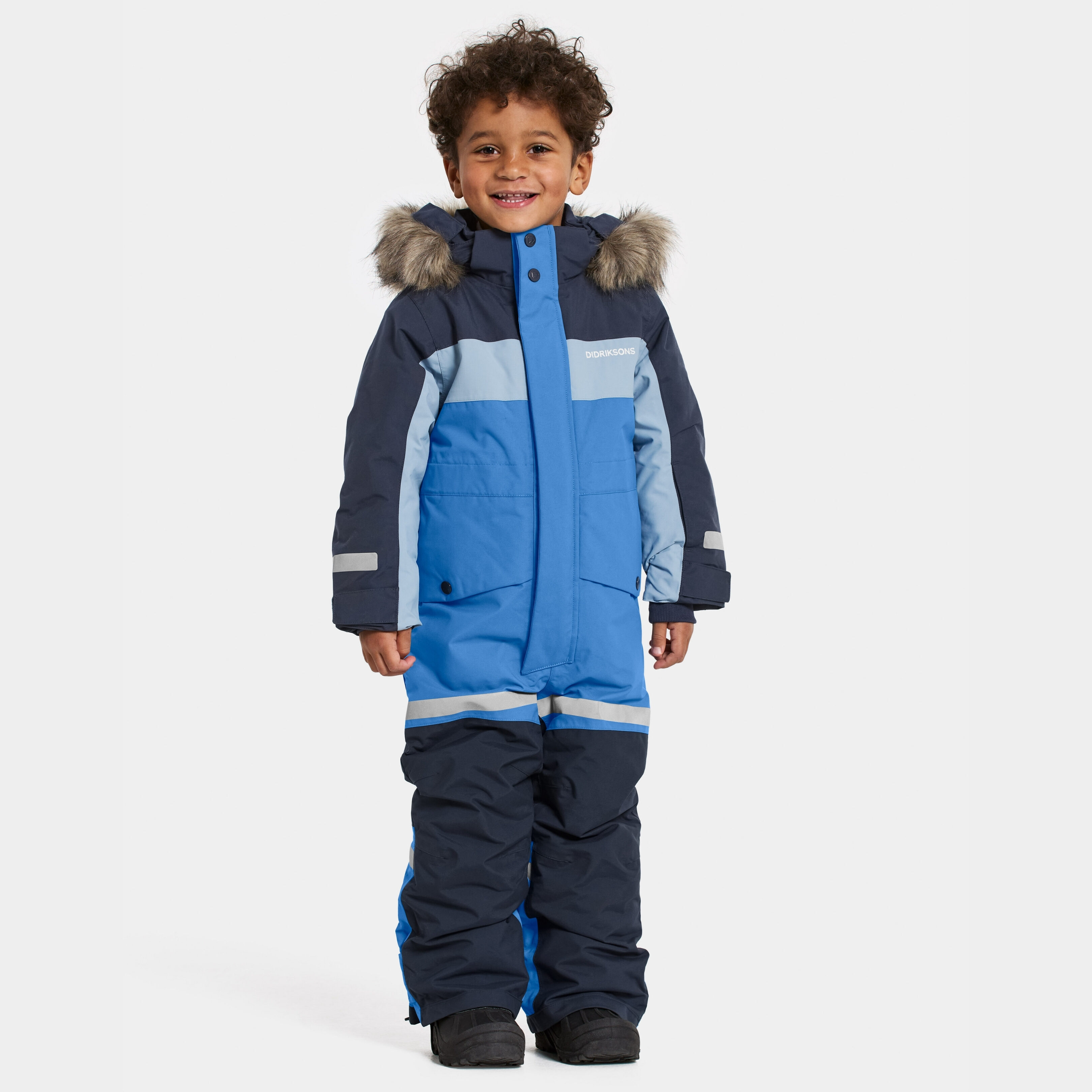 Bjärven Kids' Coverall - Sapphire Blue - Barn - Overall - Blå - Storlek: 100 - Didriksons