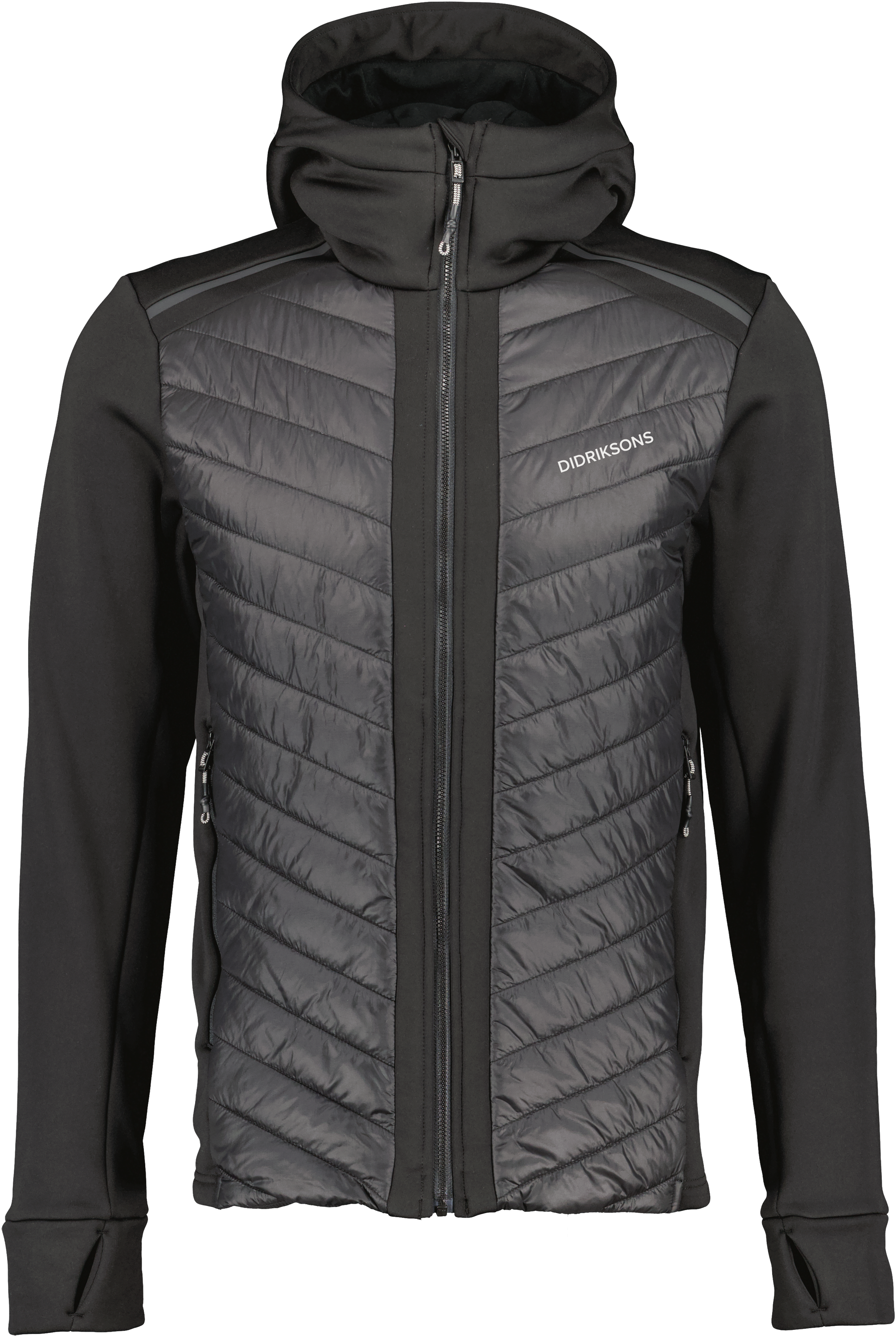 Zuko Full-Zip - Black - Herr - Hybrid jacka - Svart - Storlek: XS - Didriksons