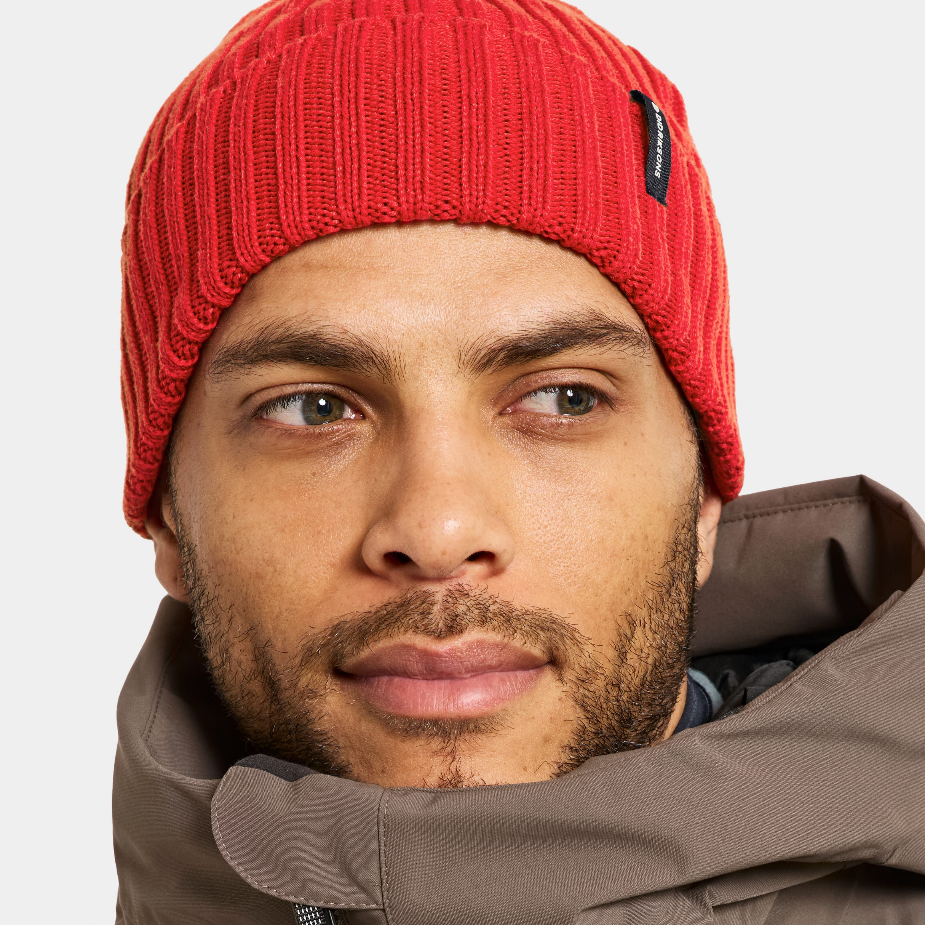 Laken Beanie - Pomme Red - Unisex Hat - Red - Size: One Size - Didriksons