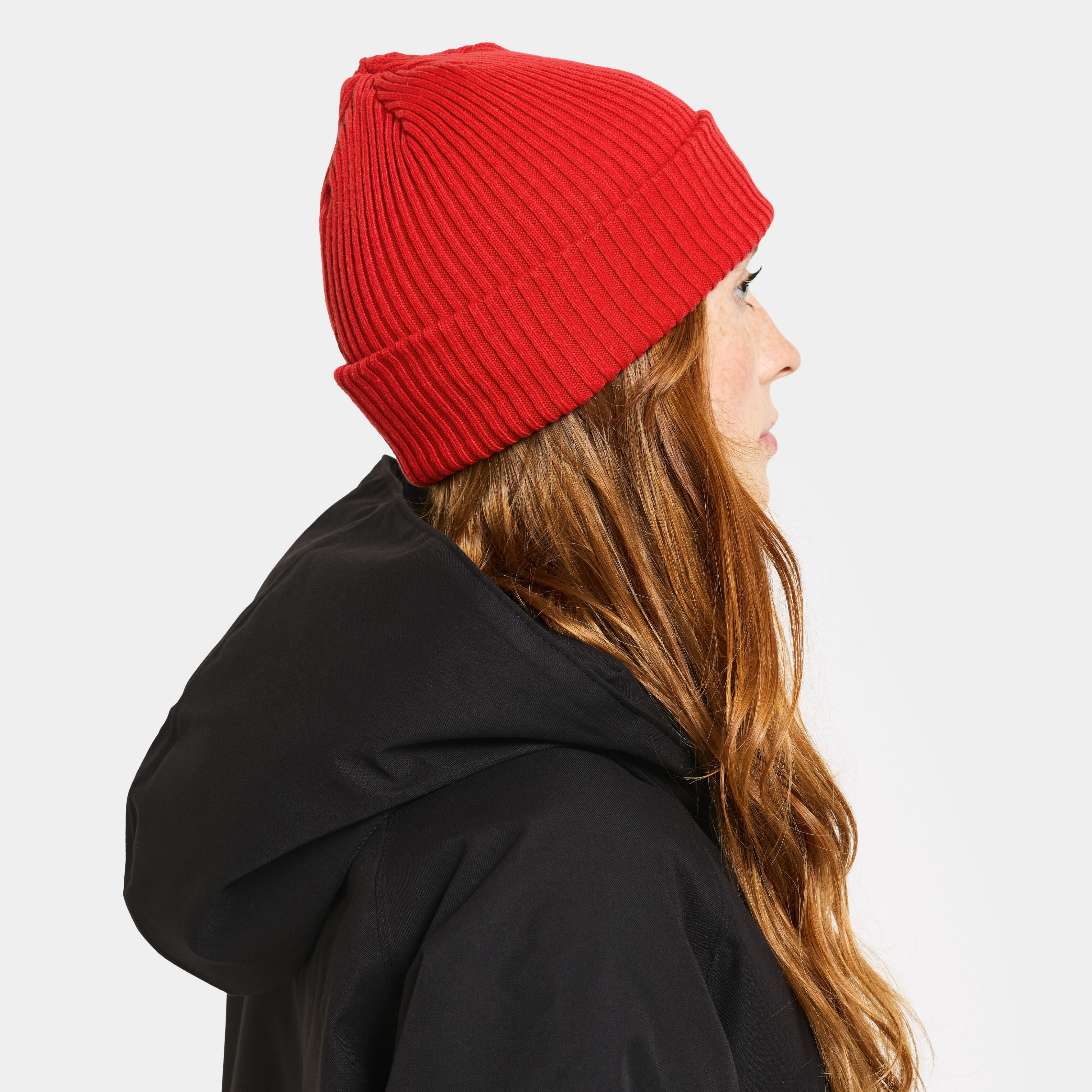Delmar Beanie - Pomme Red - Unisex Hat - Red - Size: One Size - Didriksons
