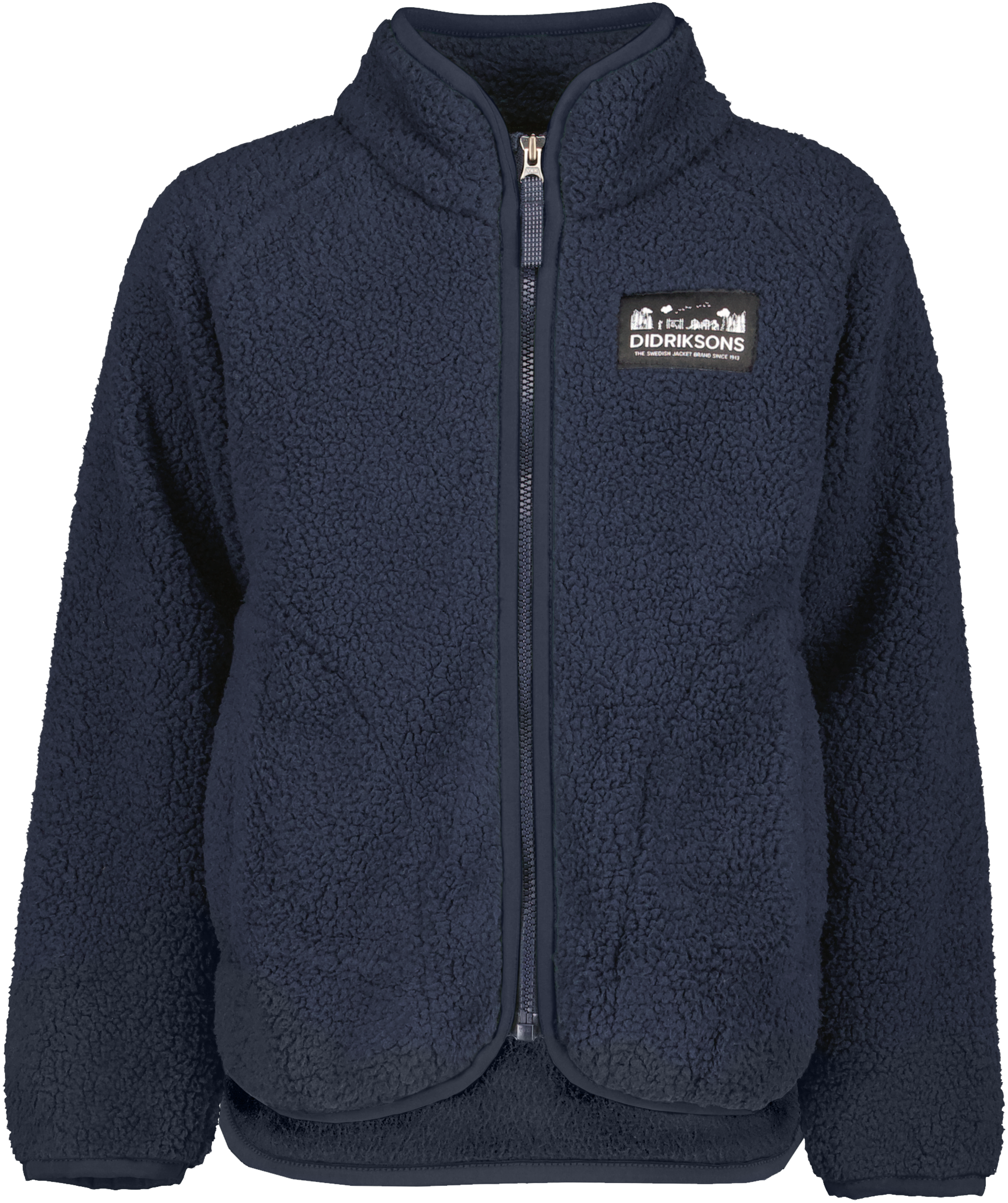 Gibbs Kids' Full-Zip - Navy - Barn - Pile fleece - Blå - Storlek: 140 - Didriksons