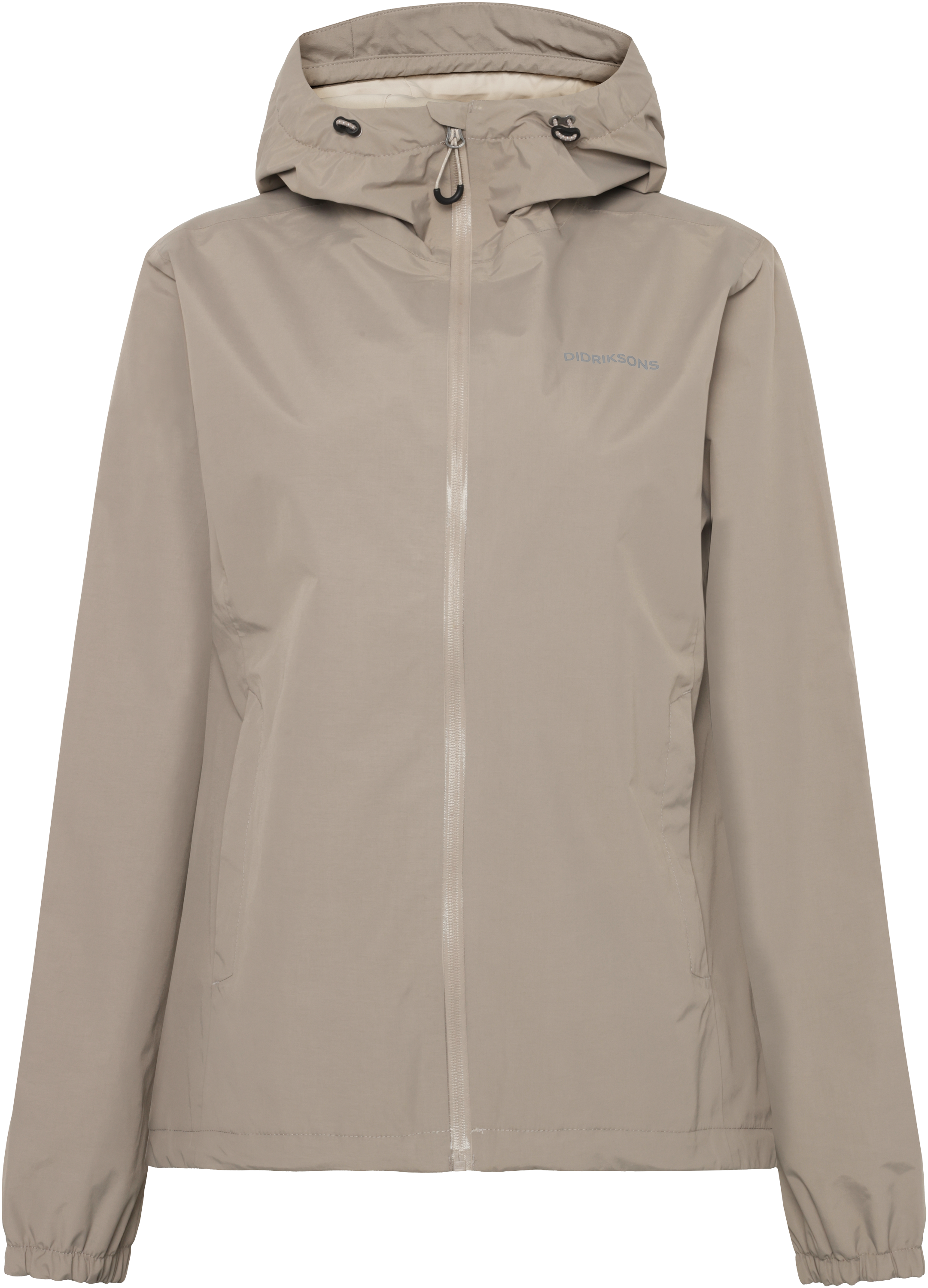 Varja Jacket - Ash Brown - Dame - Allværsjakke - Brun - Størrelse: 40 - Didriksons