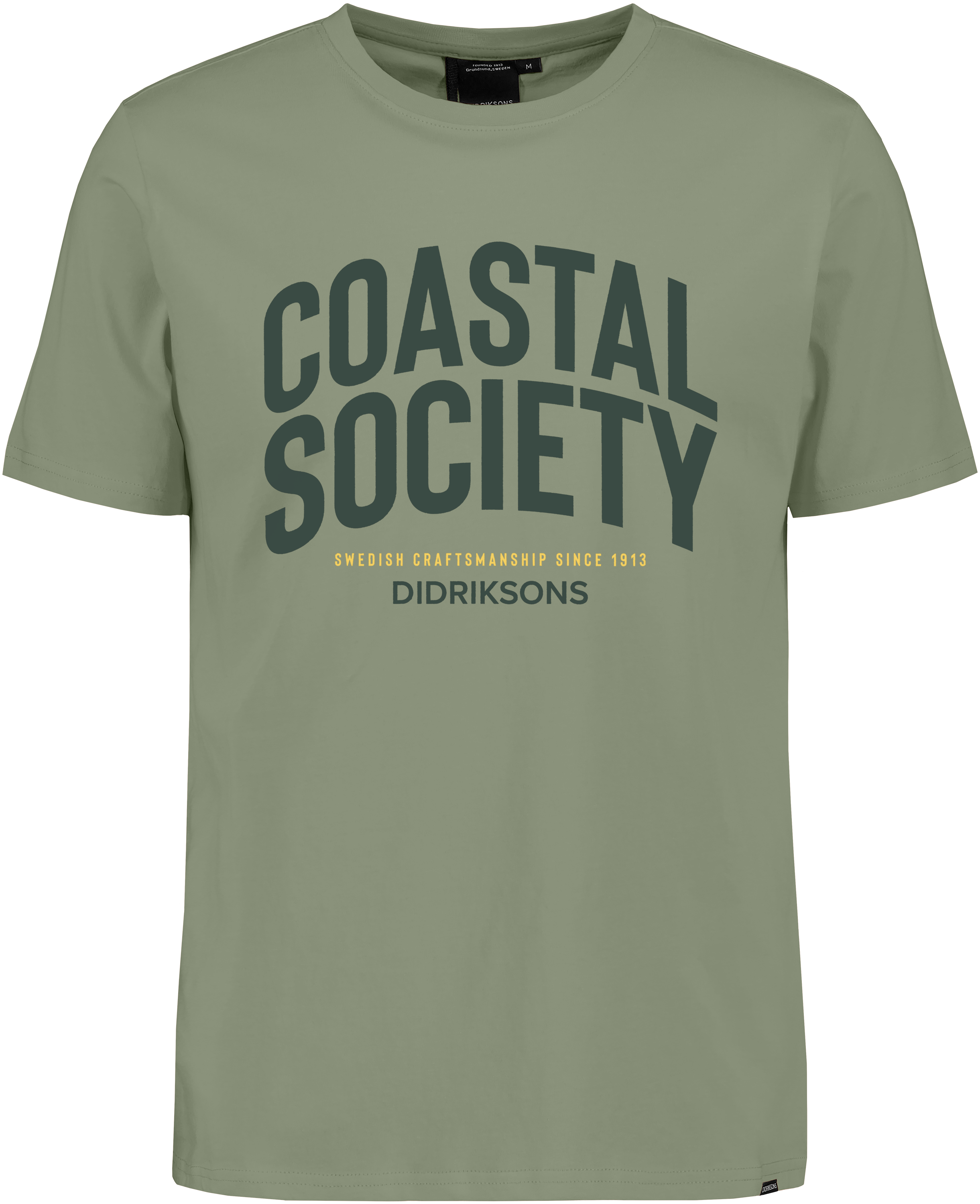 Harald T-shirt Coastal Society - Light Moss - Herr - T-shirt - Grön - Storlek: S - Didriksons