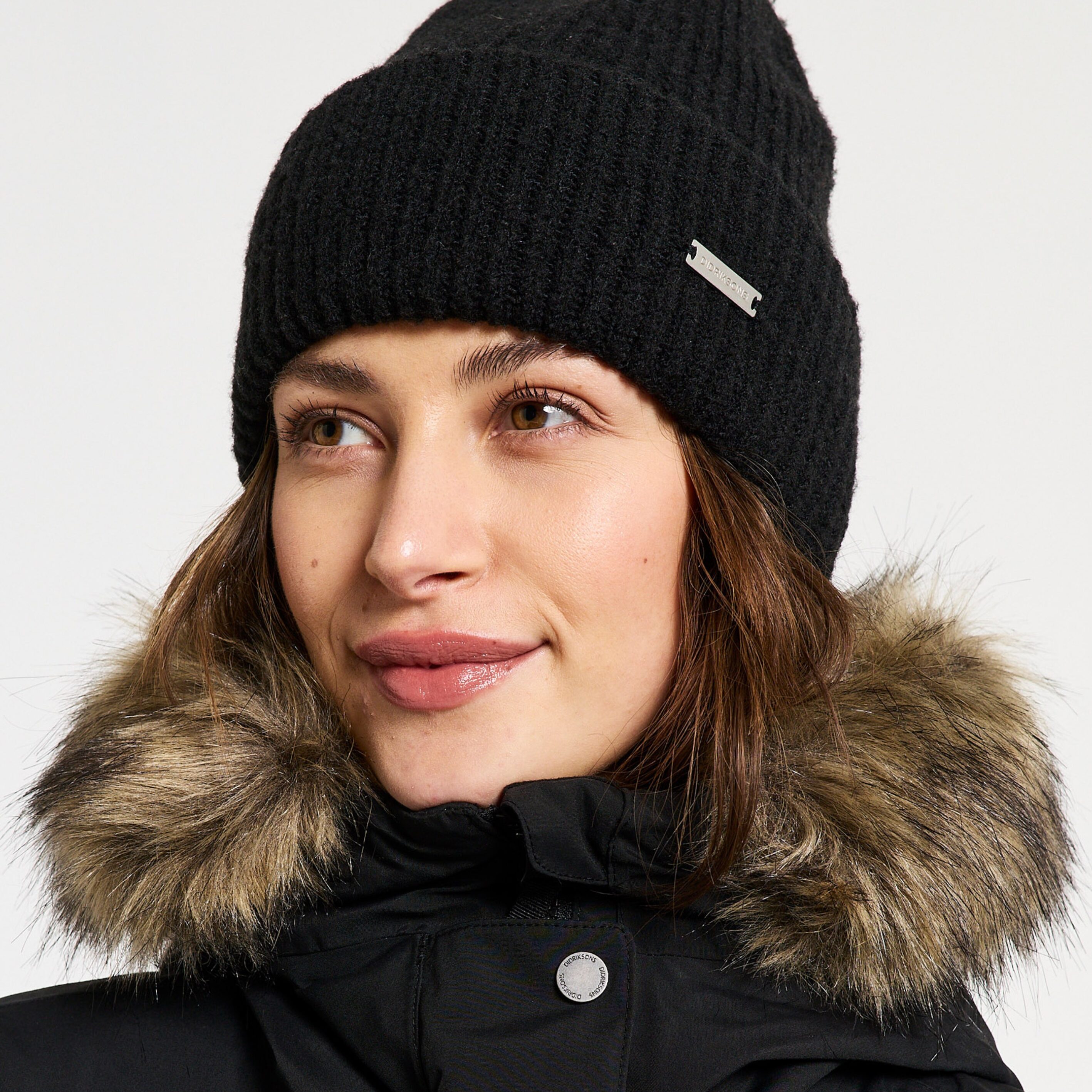 Malia Beanie - Black - Unisex - Mössa - Svart - Storlek: One Size - Didriksons