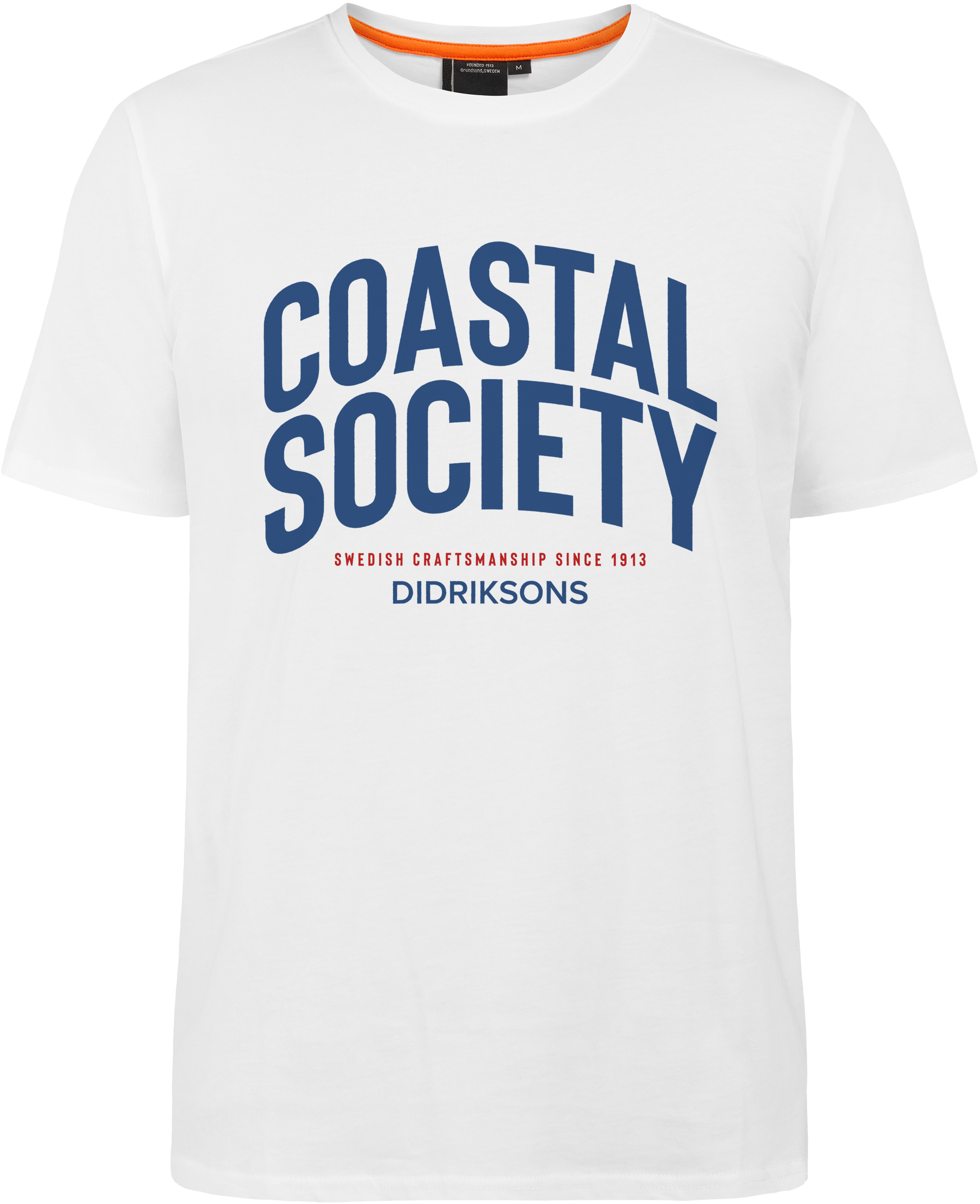 Harald T-shirt Coastal Society - Snow white - Herre - T-shirt - Hvit - Størrelse: S - Didriksons