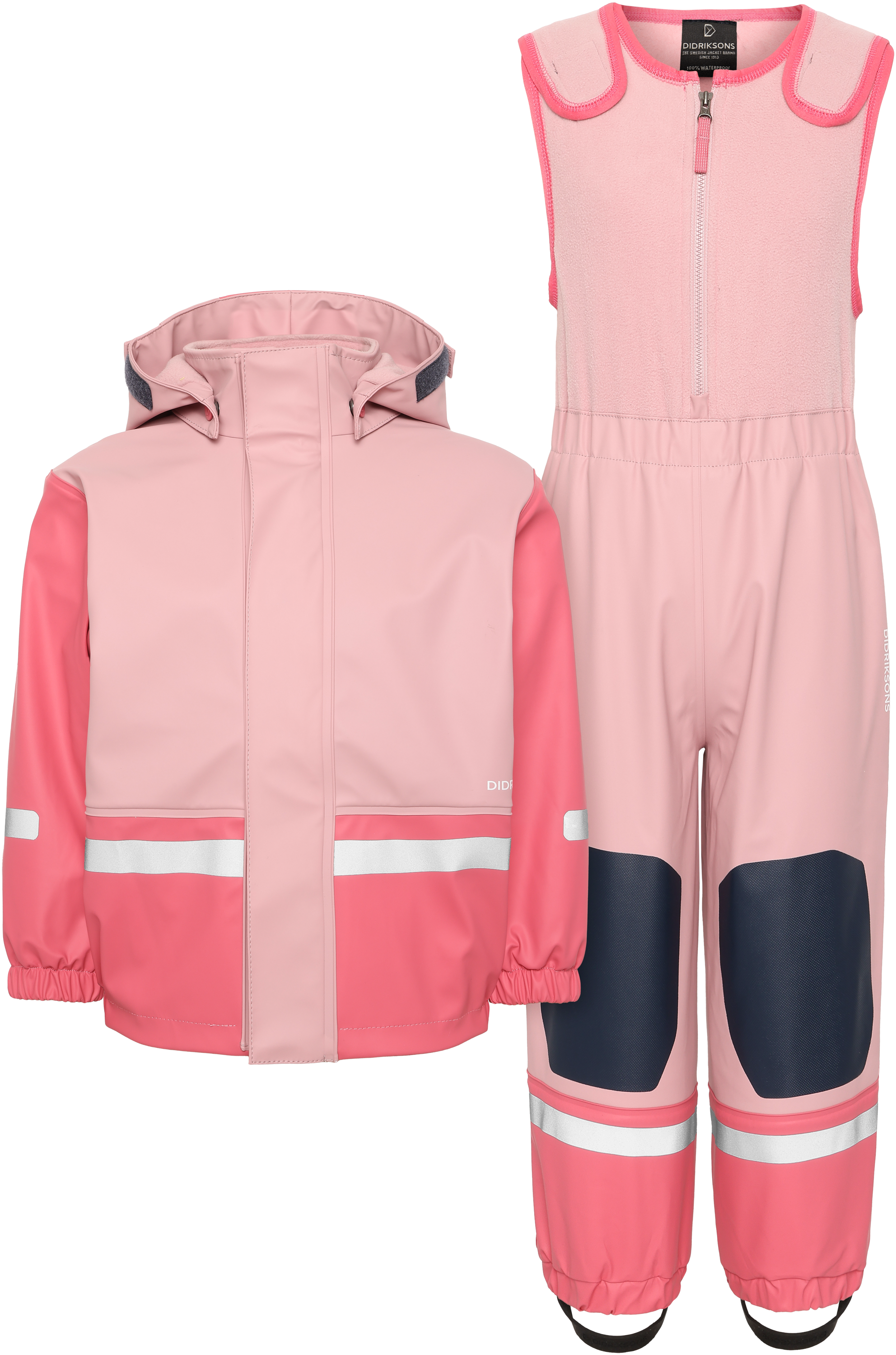 Boardman Kid's Set - Soft Pink - Barn - Fodrat regnställ - Rosa - Storlek: 130 - Didriksons