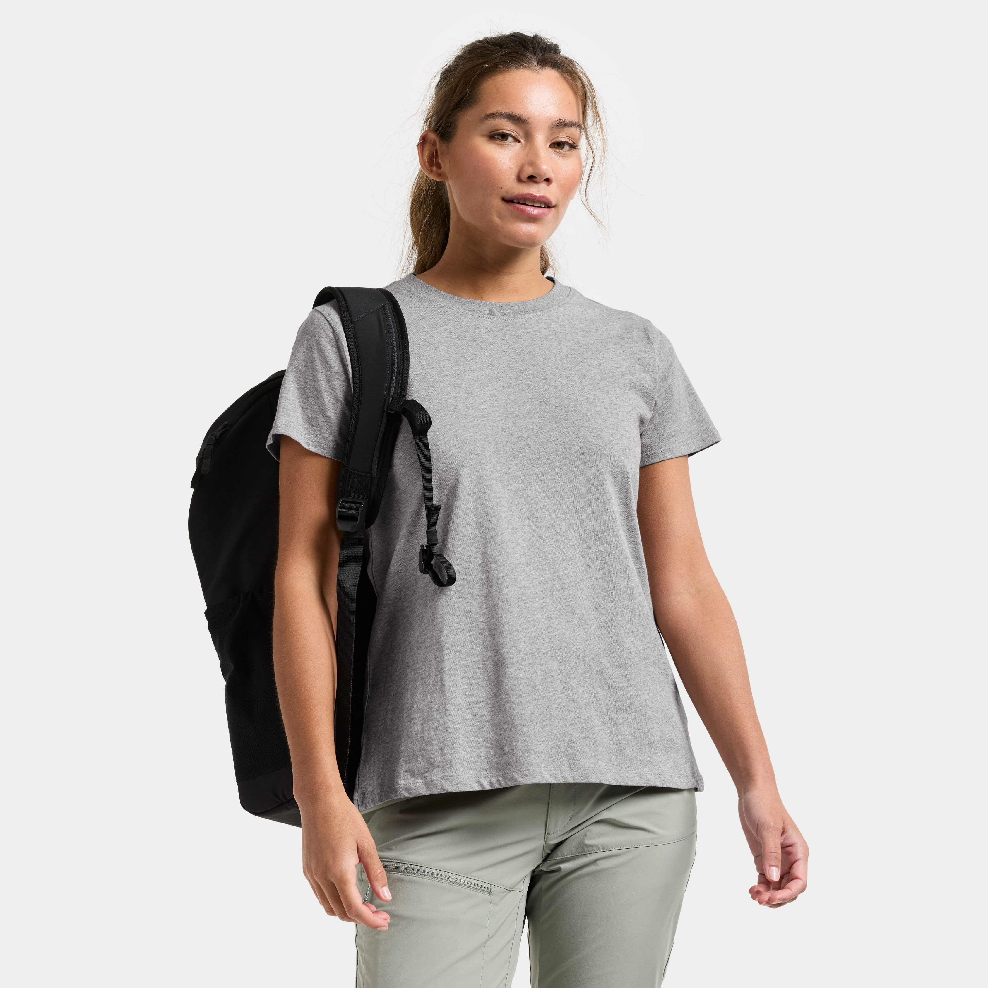Ingarö T-Shirt - Grey melange - Damen - T-shirt - Grau - Größe: 38 - Didriksons