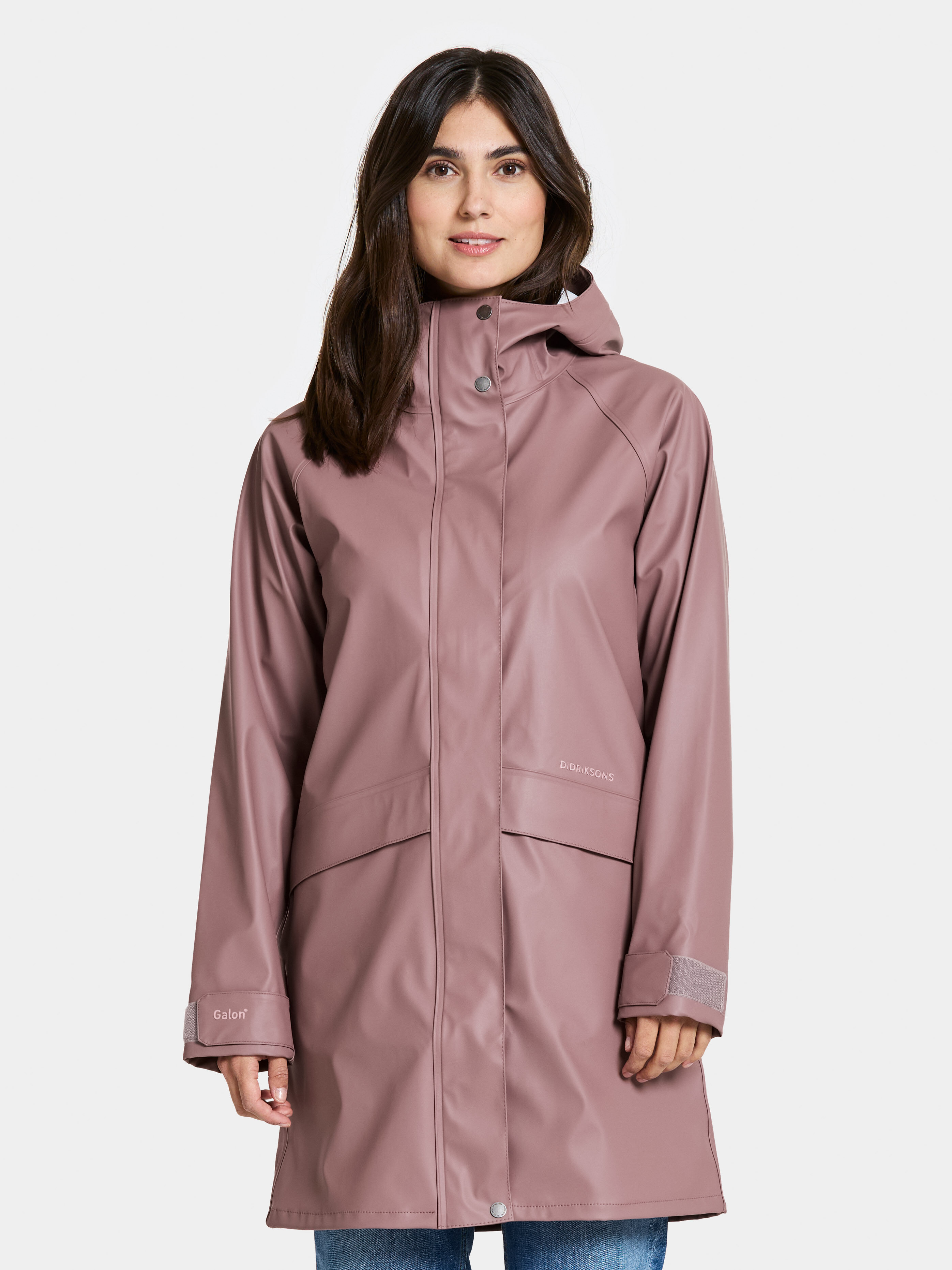 Elly Parka Galon - Faded Wine - Women's Waterproof Jacket - Purple - Size: 38 - Didriksons