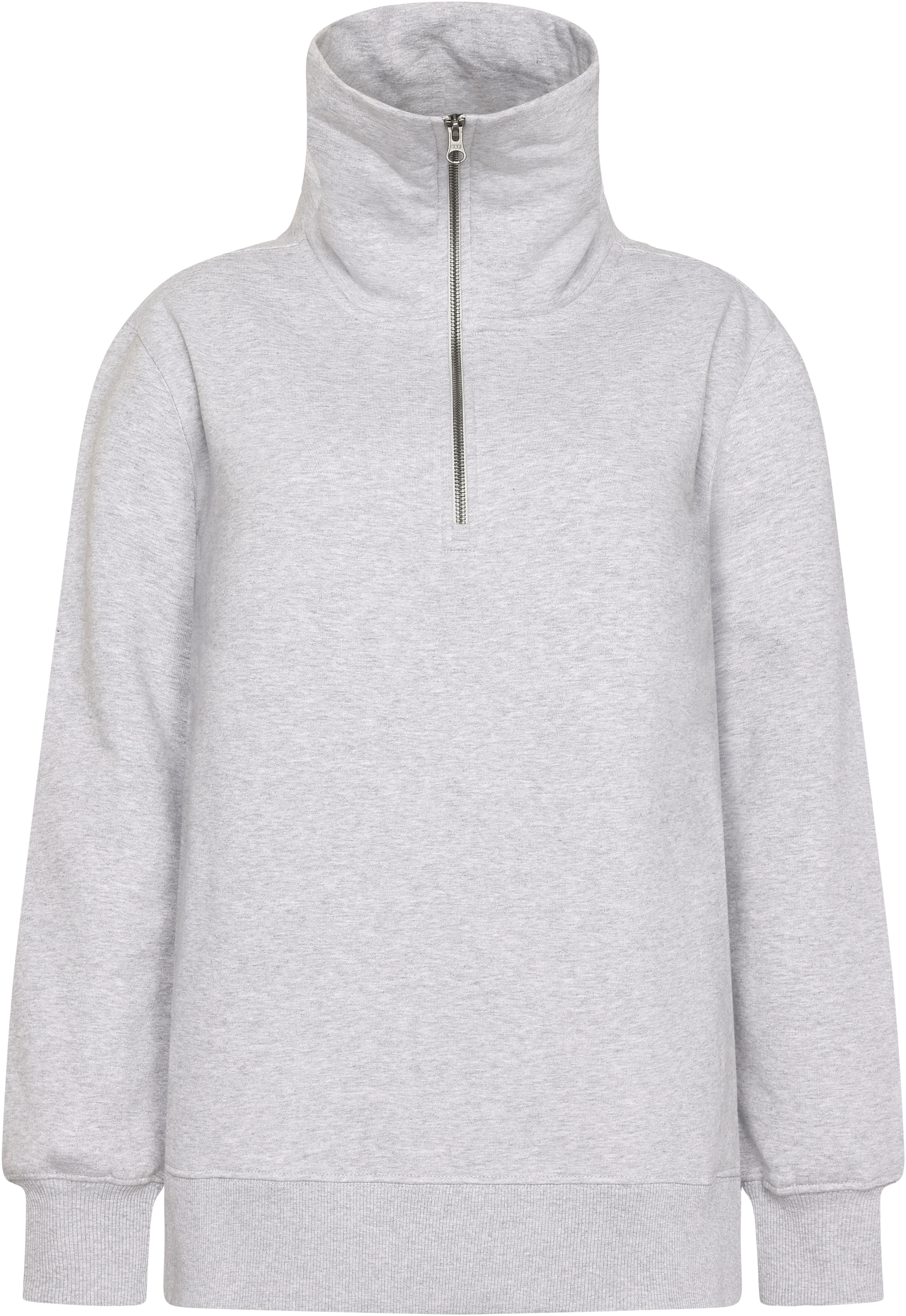 Charlie Sweater - Aluminum melange - Damen - Sweatshirt - Grau - Größe: 44 - Didriksons