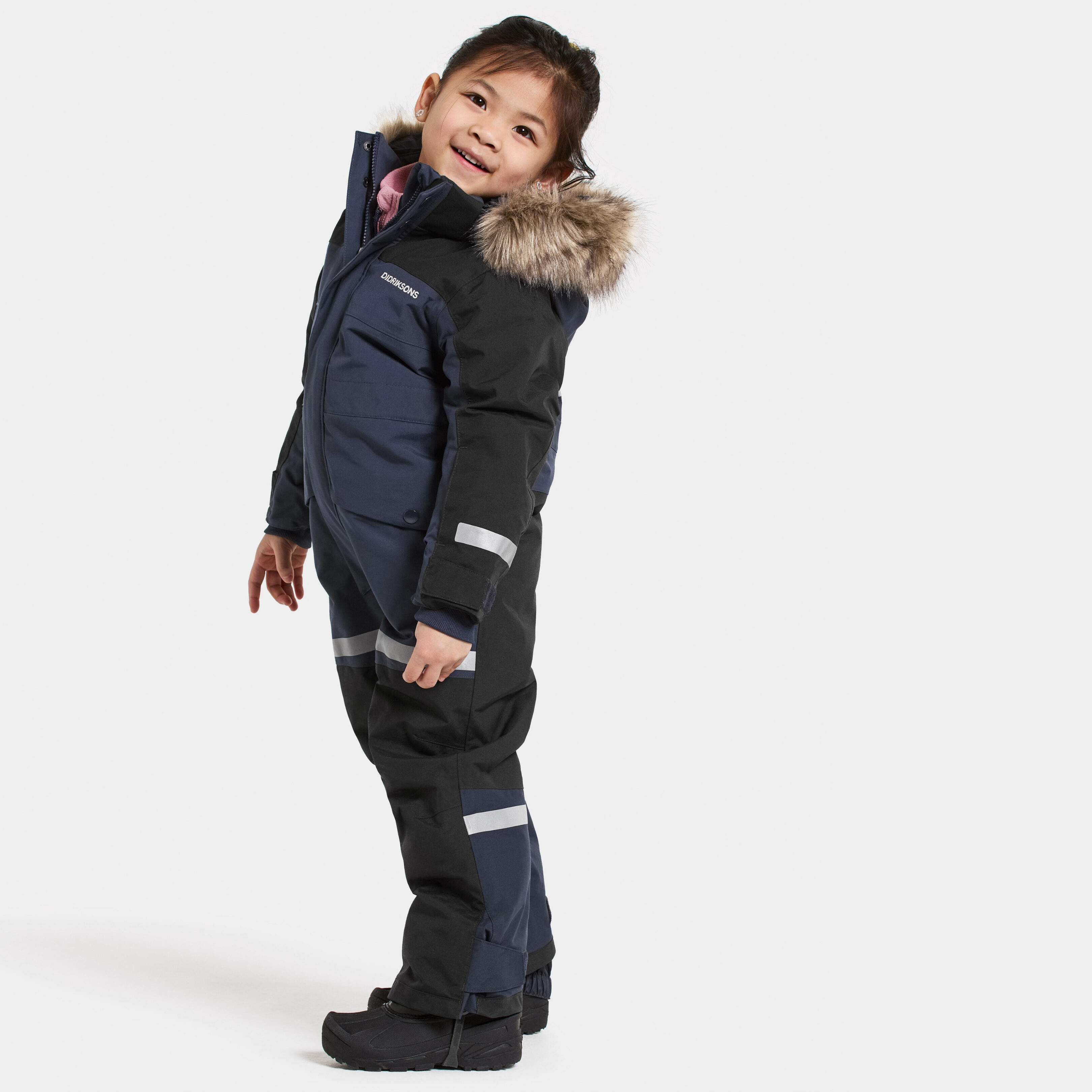 Bjärven Kids' Coverall - Navy - Kids' Coverall - Blue - Size: 120 - Didriksons