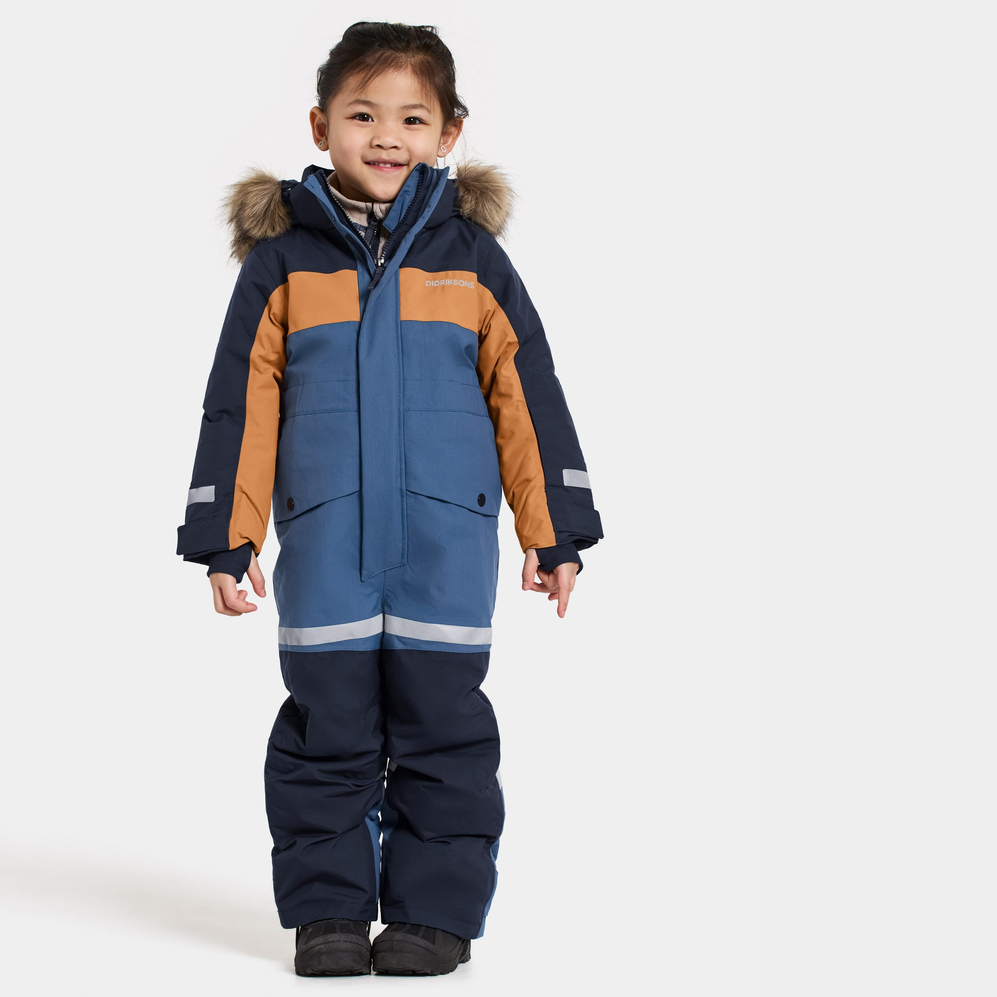 Bjärven Kids' Coverall - Galaxy Blue - Barn - Overall - Blå - Storlek: 100 - Didriksons