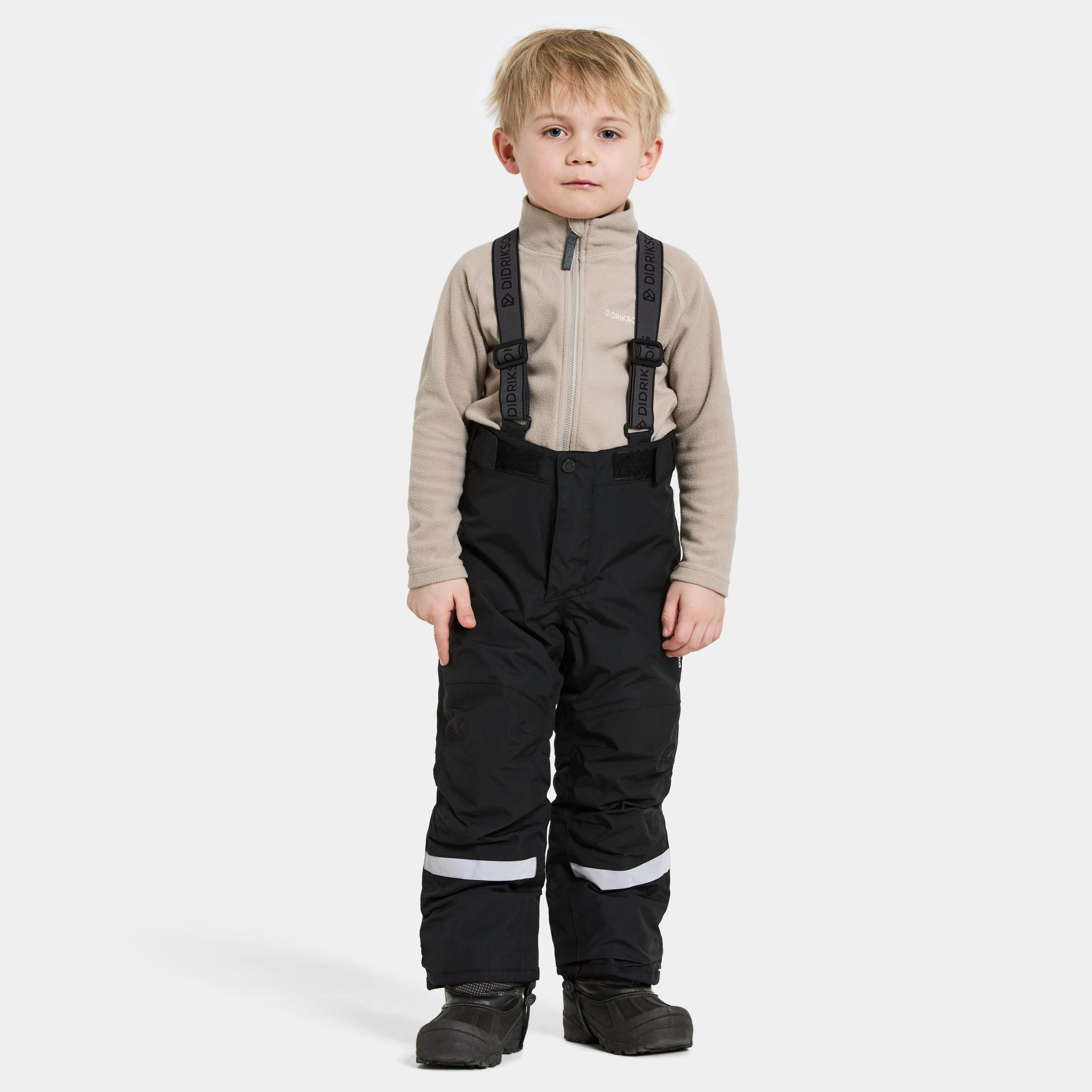 Idre Kids' Pants - Black - Kids' Waterproof Trousers - Black - Size: 90 - Didriksons