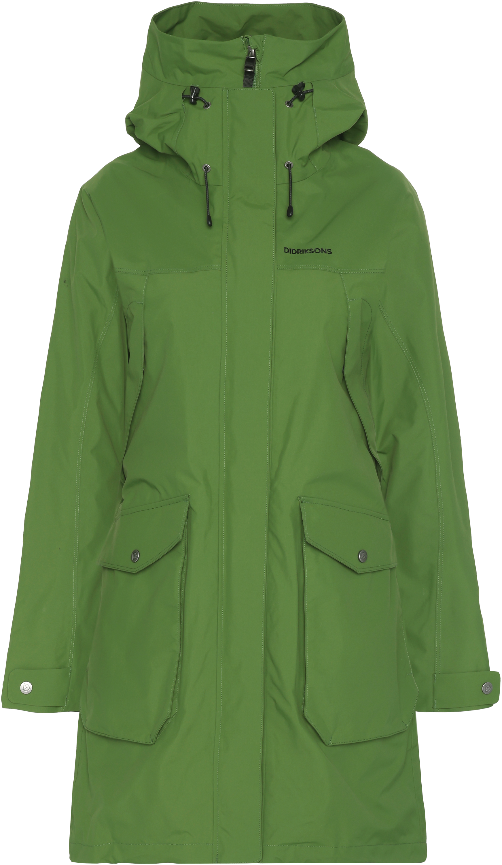 Thelma Parka - Velvet Green - Naiset - Kevättakit - Vihreä - Koko: 46 - Didriksons