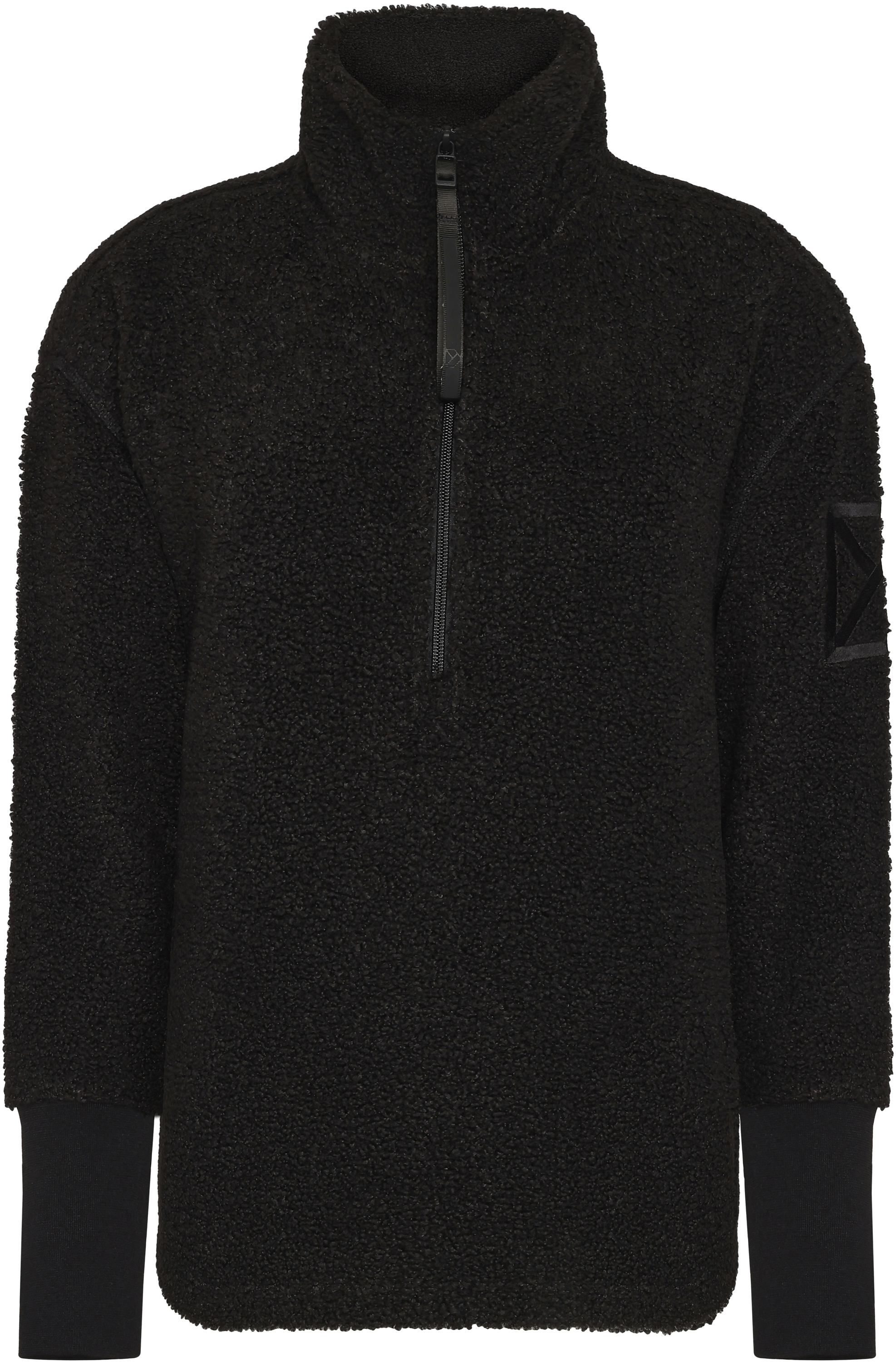 Monia Half zip - Black - Dam - Pile fleece - Svart - Storlek: 42 - Didriksons