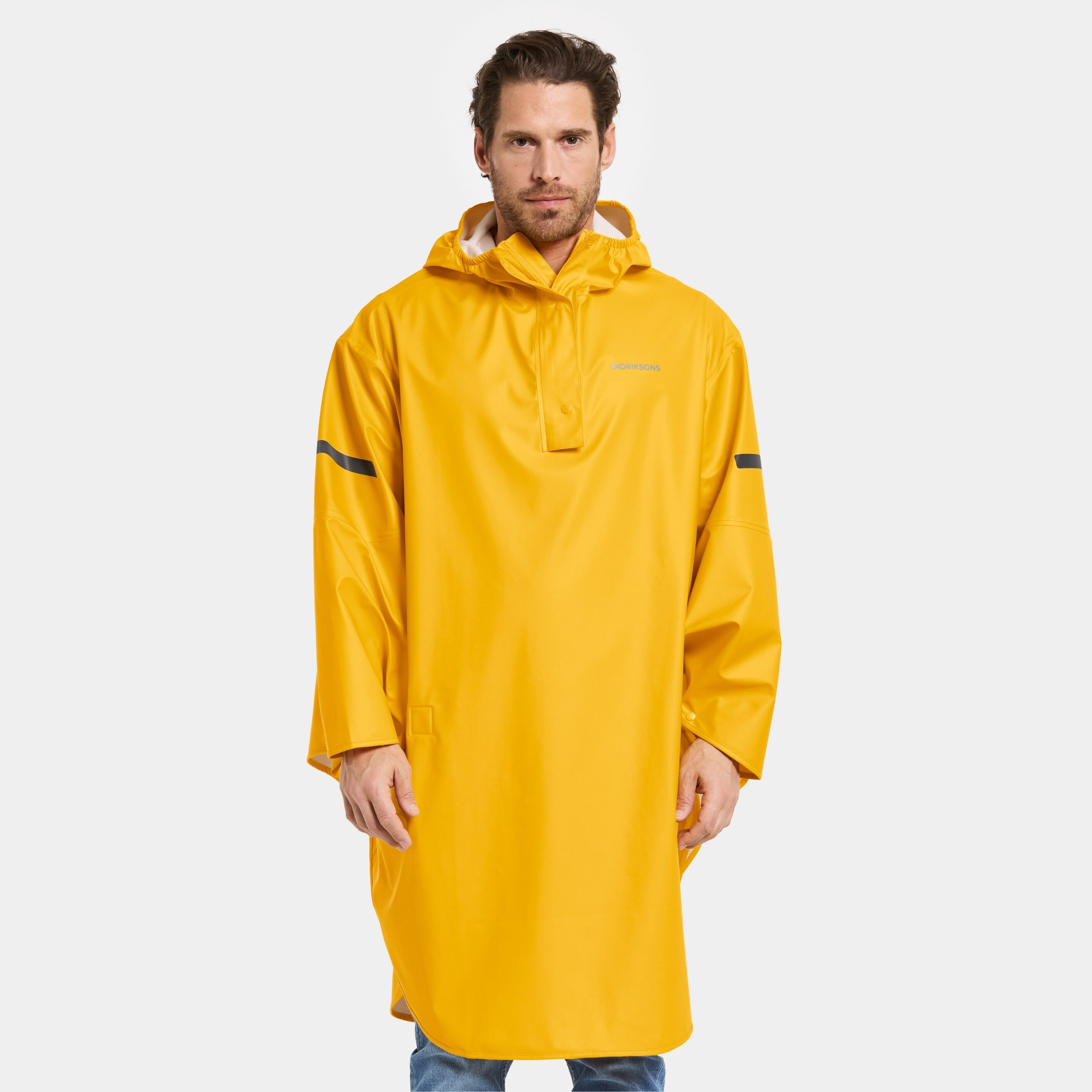Alto Poncho - Oat Yellow - Unisex Waterproof Poncho - Yellow - Size: XL/XXL - Didriksons