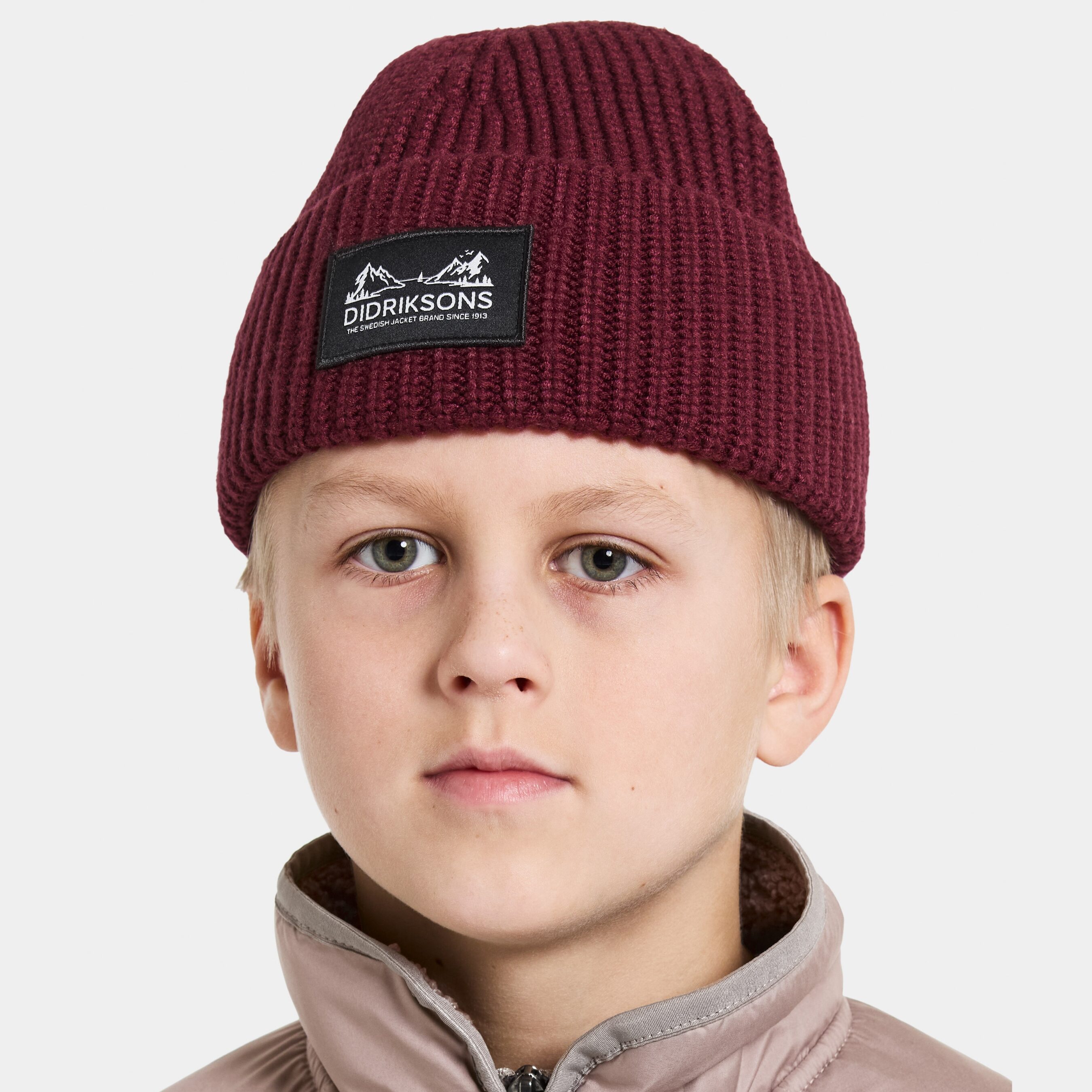 Mica Kids' Beanie - Anemon Red - Kids' Hat - Red - Size: One Size - Didriksons