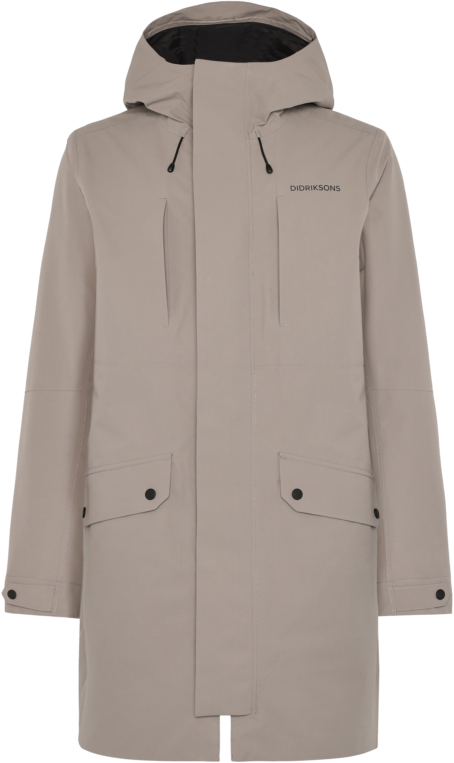Falke Parka - Ash Brown - Men's Autumn jacket - Brown - Size: XL - Didriksons