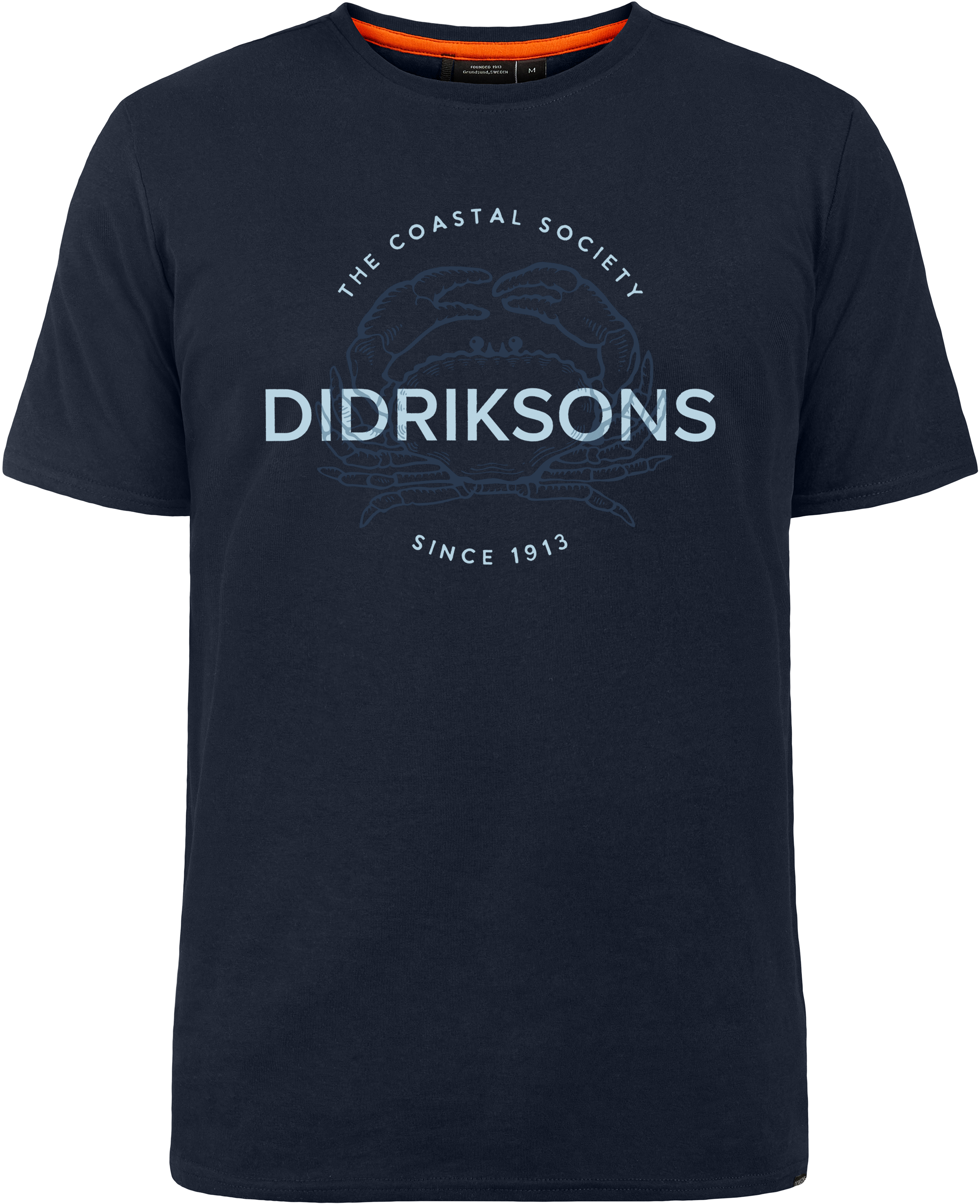 Harald T-shirt Claws - Dark Night Blue - Herre - T-shirt - Blå - Størrelse: XXXL - Didriksons