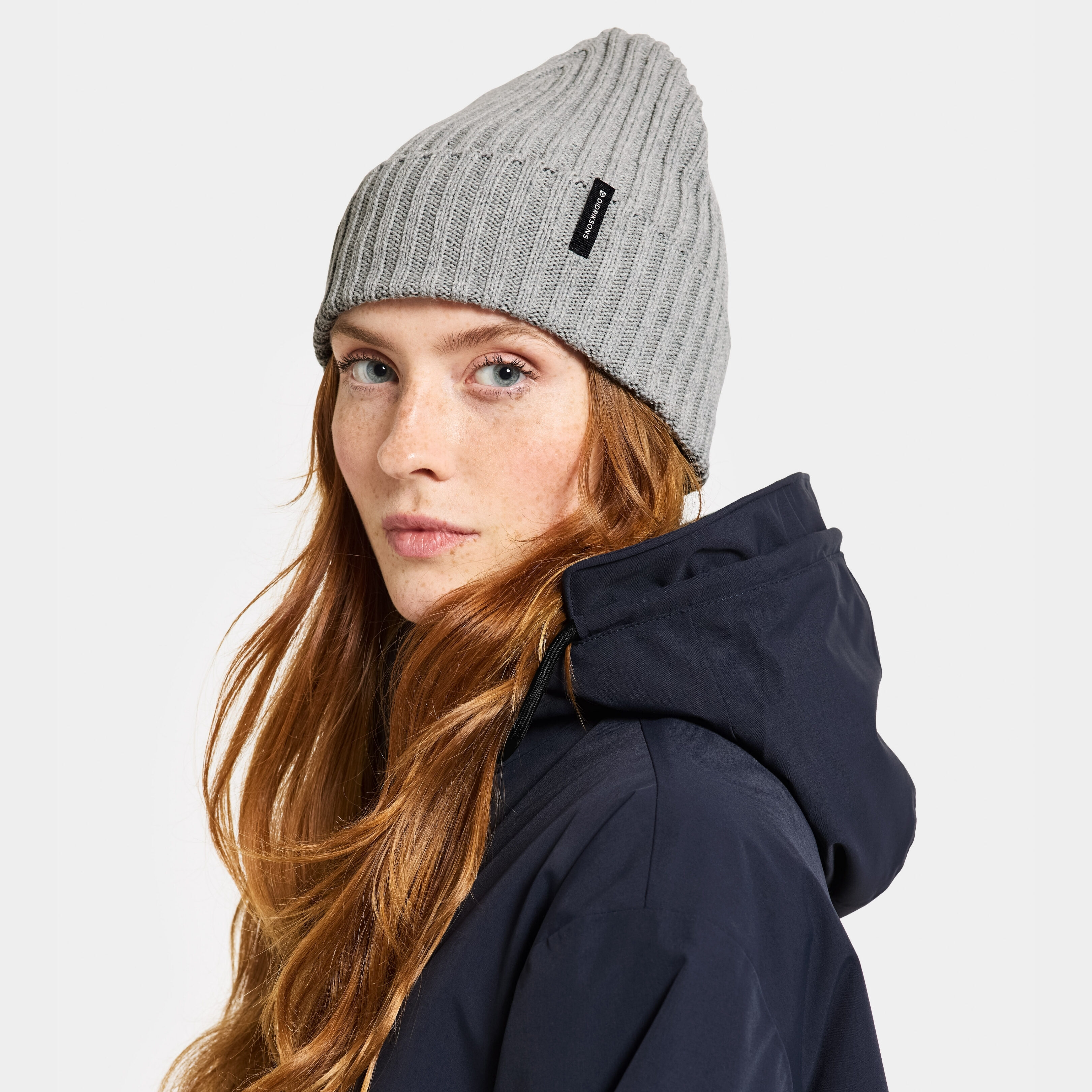 Laken Beanie - Grey melange - Unisex - Mössa - Grå - Storlek: One Size - Didriksons