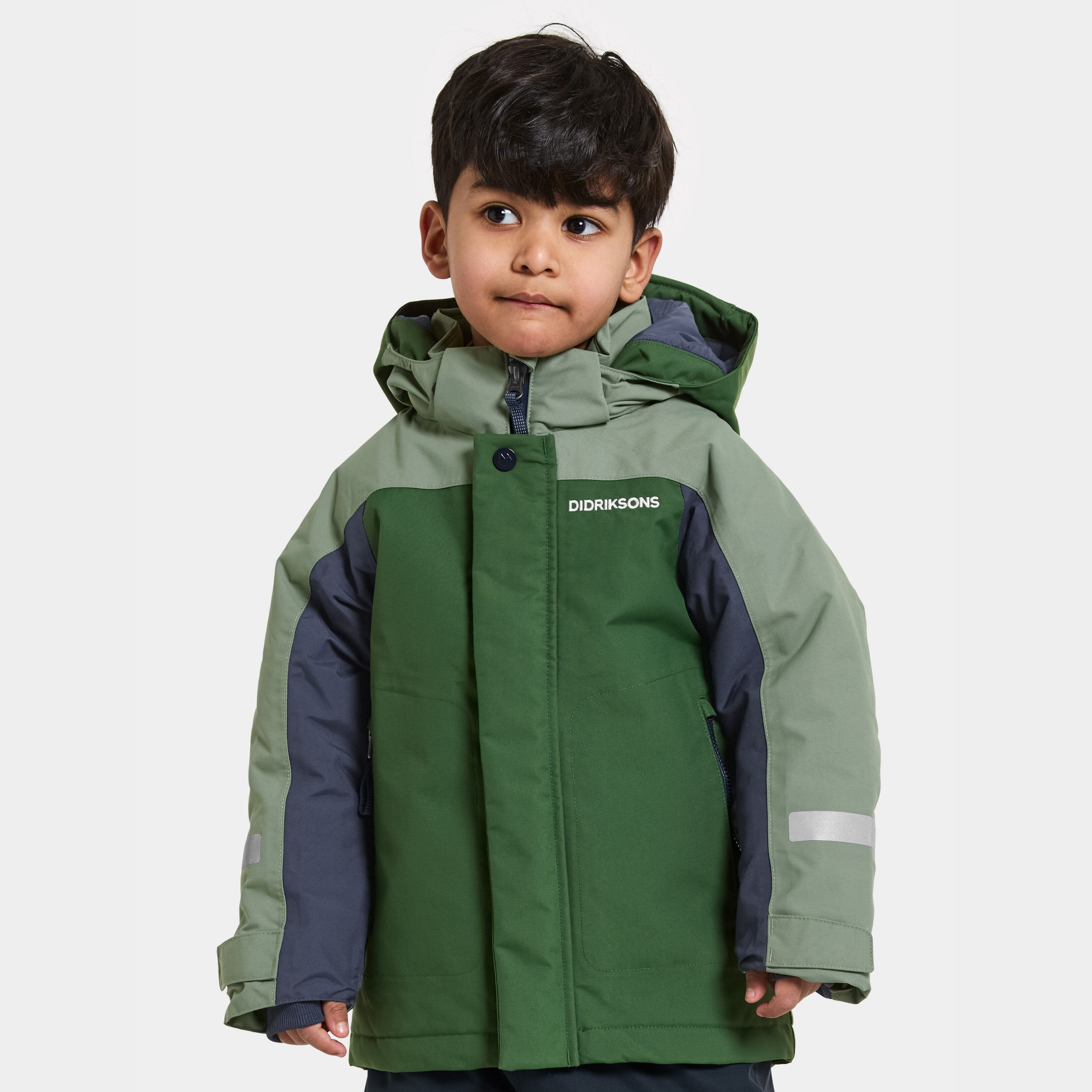 Neptun Kids' Jacket - Pine Green - Kids' Autumn jacket - Green - Size: 100 - Didriksons