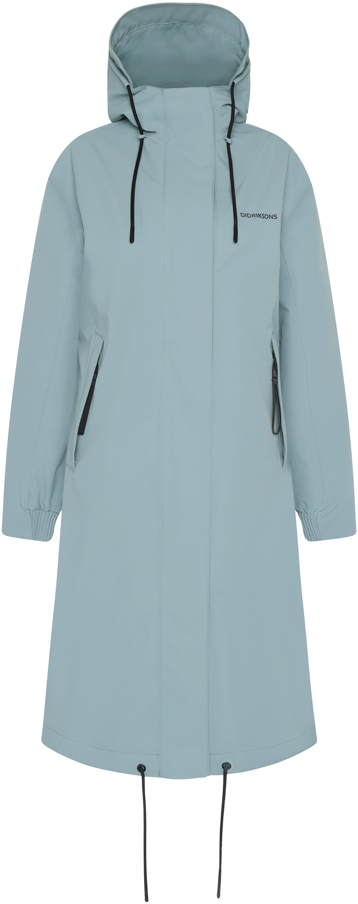 Astrid Parka Long - Factory Blue - Naiset - Kevättakit - Sininen - Koko: 46 - Didriksons