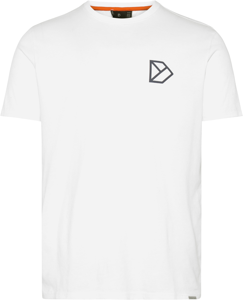 Harald T-shirt Landscape - Snow white - Herre - T-shirt - Hvit - Størrelse: L - Didriksons