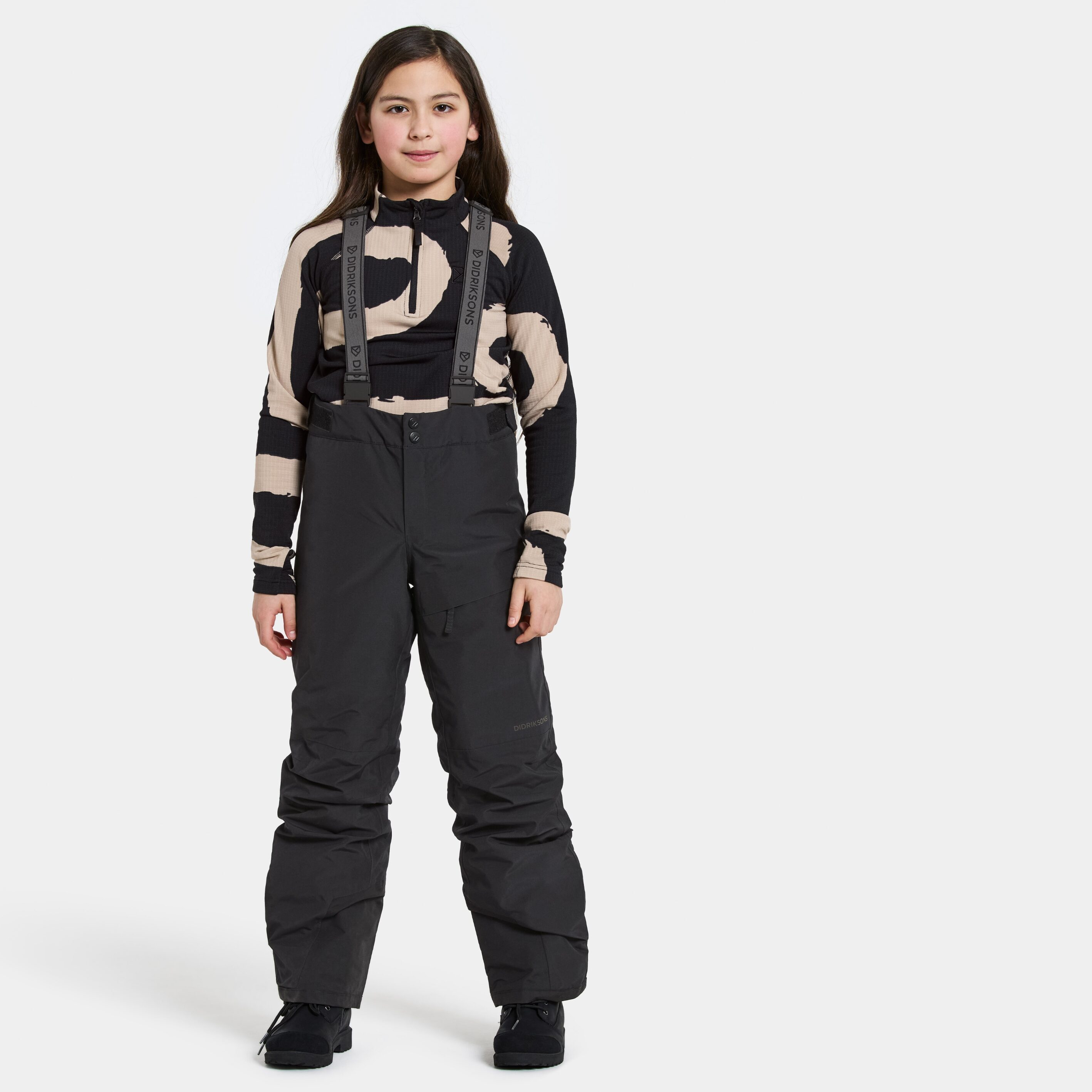 Dacit Kids' Pants - Black - Kids' Waterproof Trousers - Black - Size: 150 - Didriksons