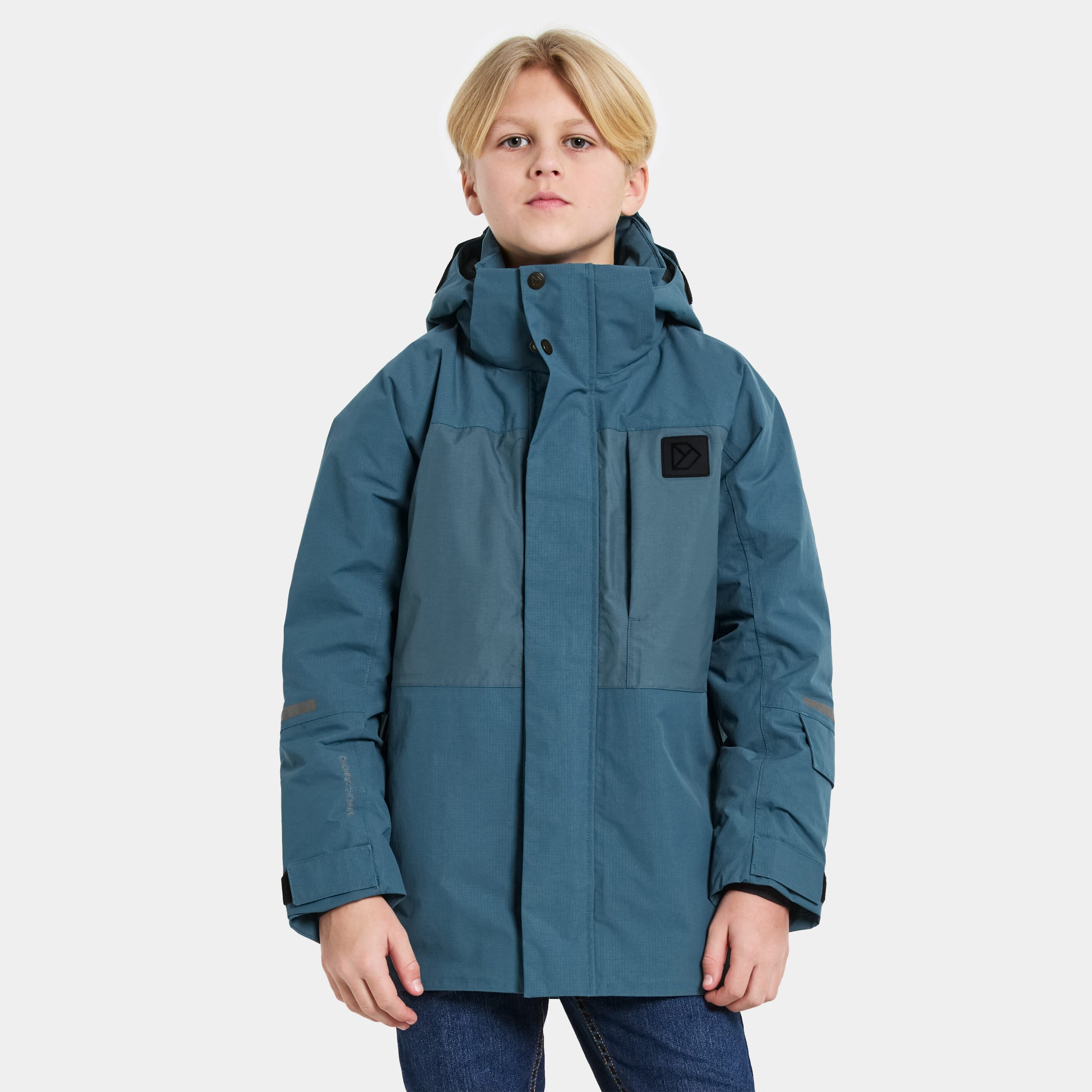 Gabbro Kids' Jacket - Star blue - Kids' Waterproof Jacket - Blue - Size: 130 - Didriksons