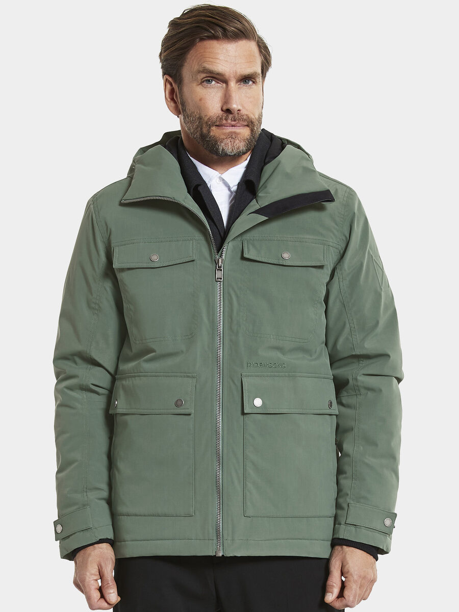 Didriksons hidrófuga chaqueta Avon Men's Jacket burdeos viento densamente impermeable 