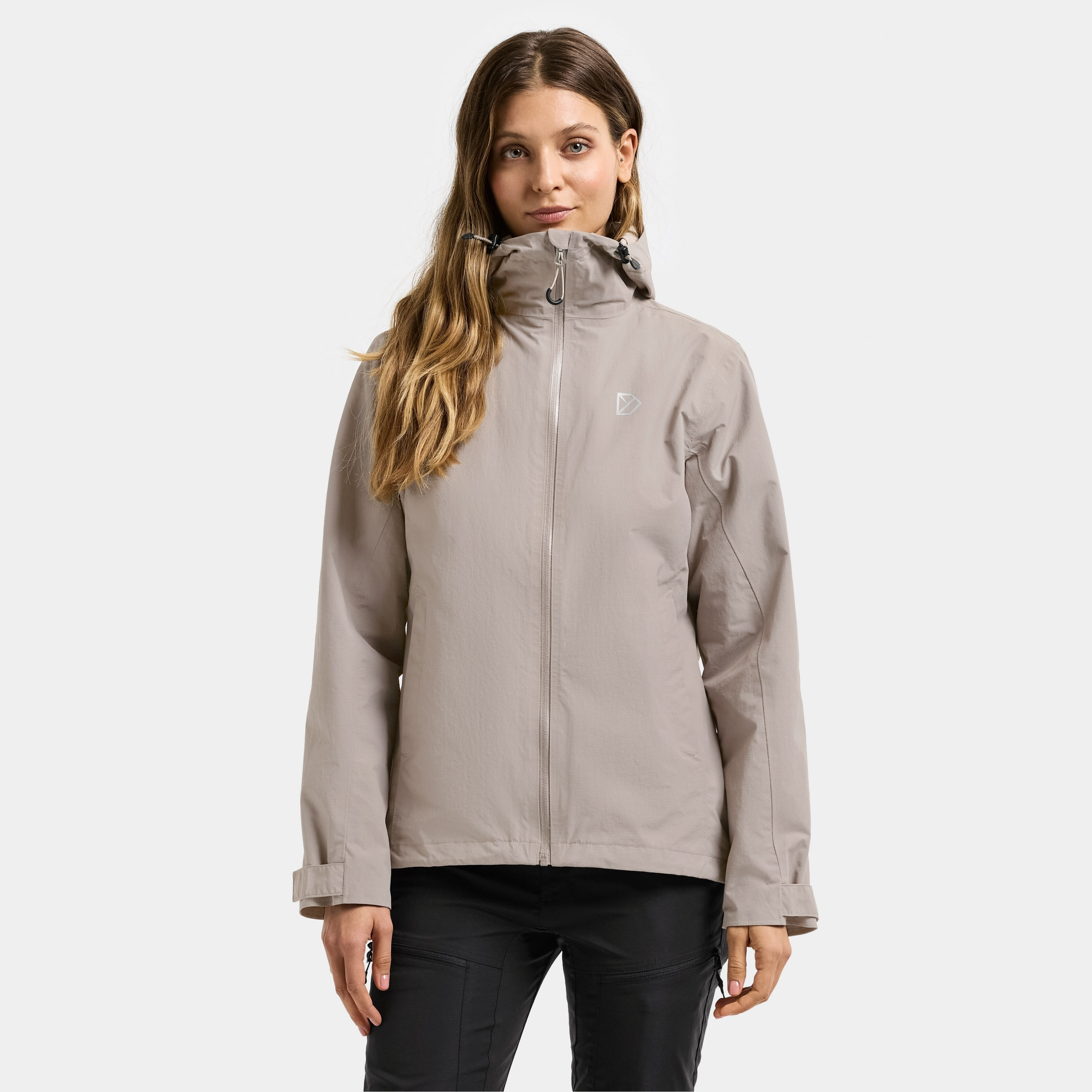 Trinya Womans Jacket - Ash Brown - Women's 3-in-1 jacket - Brown - Size: 40 - Didriksons