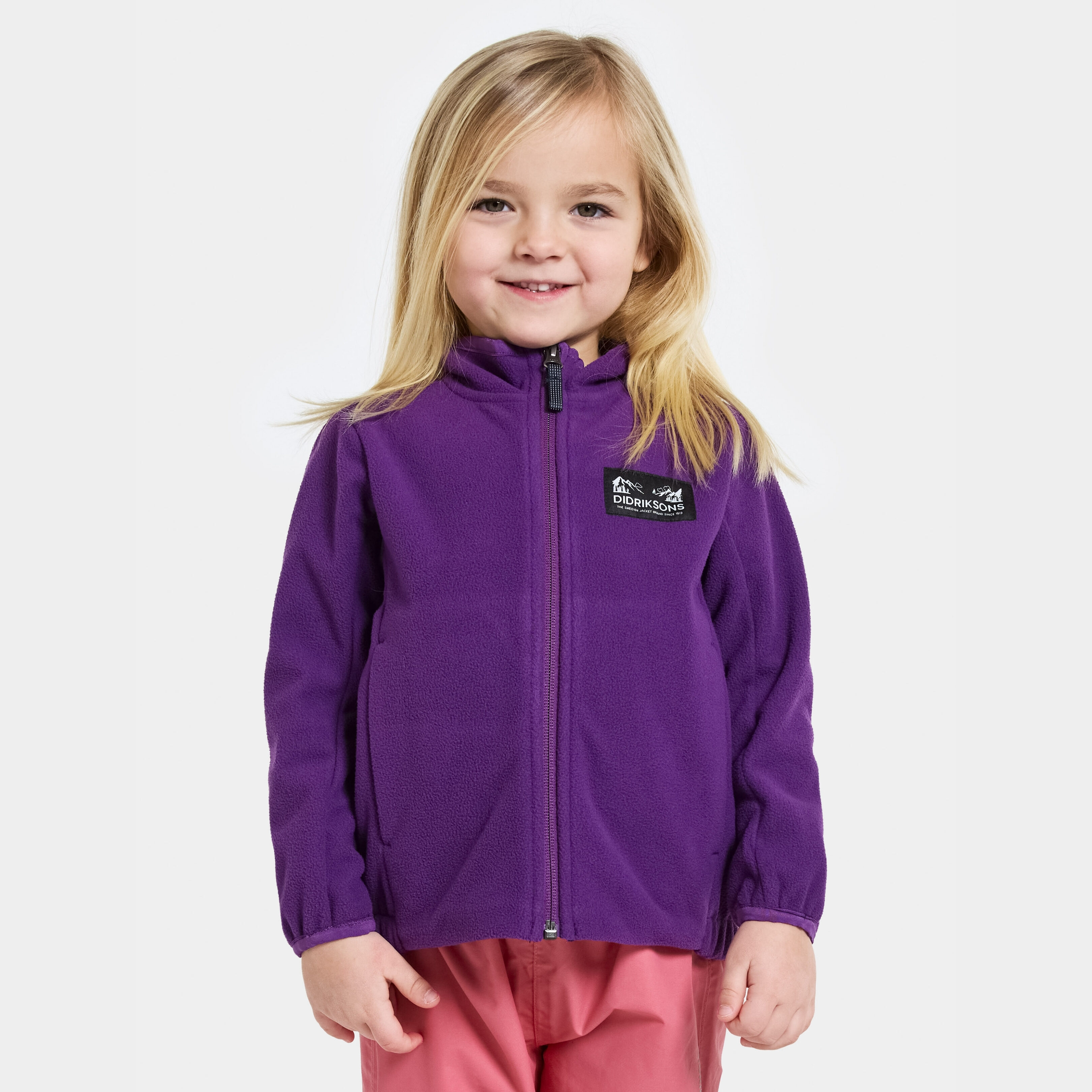 Muskot Kids' Jacket - Royal Purple - Kids' Fleece & Midlayer - Purple - Size: 110 - Didriksons