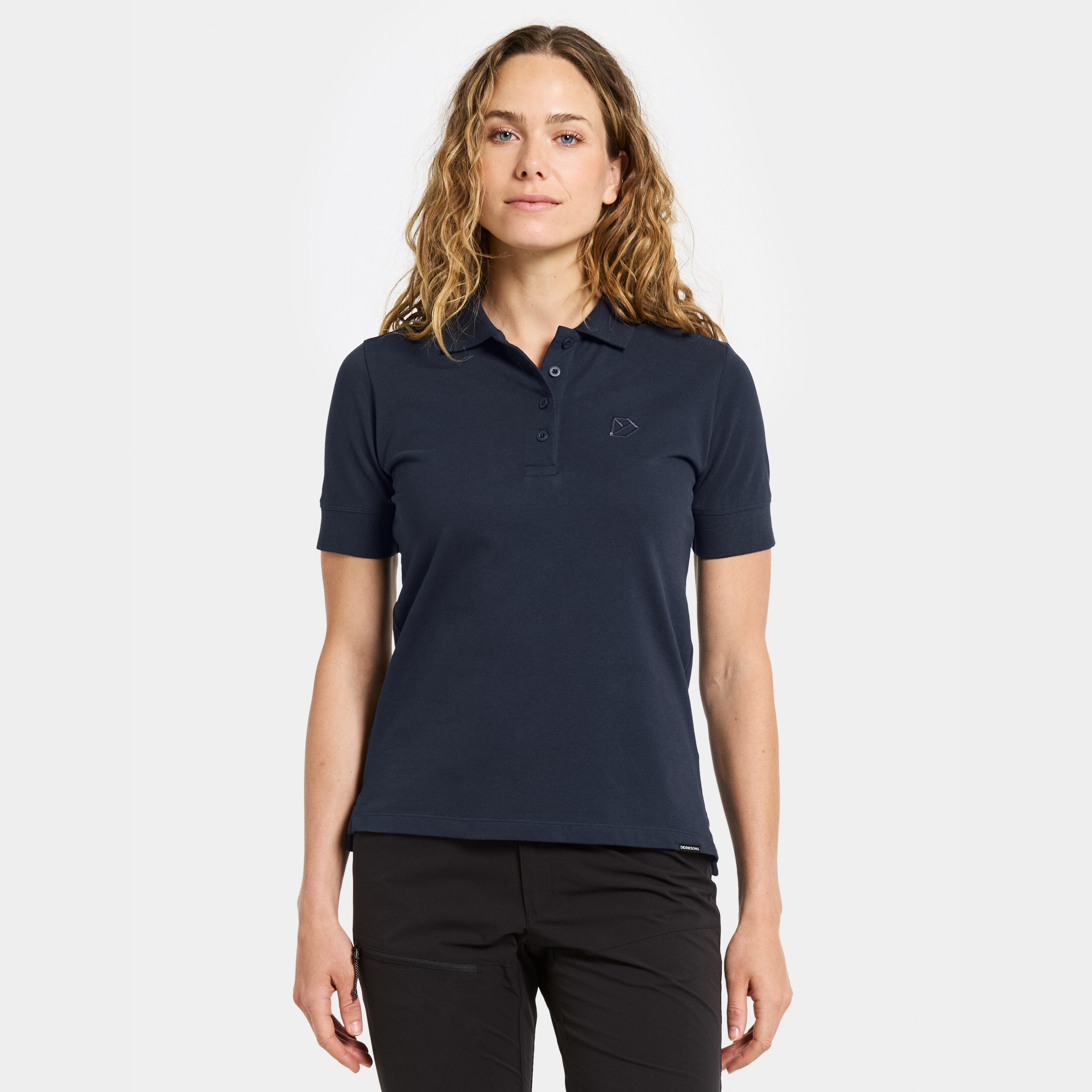 Wivi Polo - Dark Night Blue - Damen - Poloshirt - Blau - Größe: 40 - Didriksons