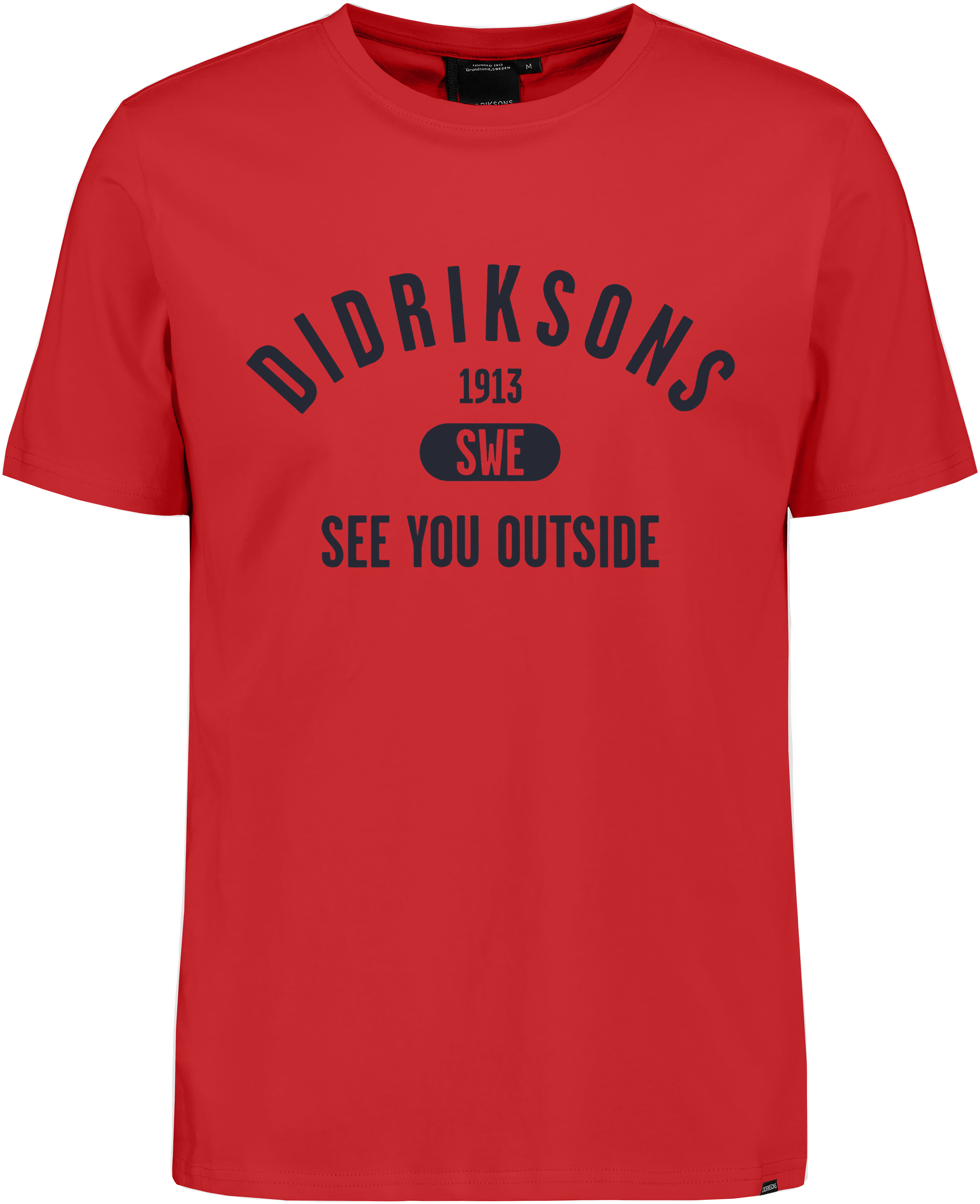 Harald T-shirt Collegiate - Pomme Red - Men's T-shirt - Red - Size: XXL - Didriksons