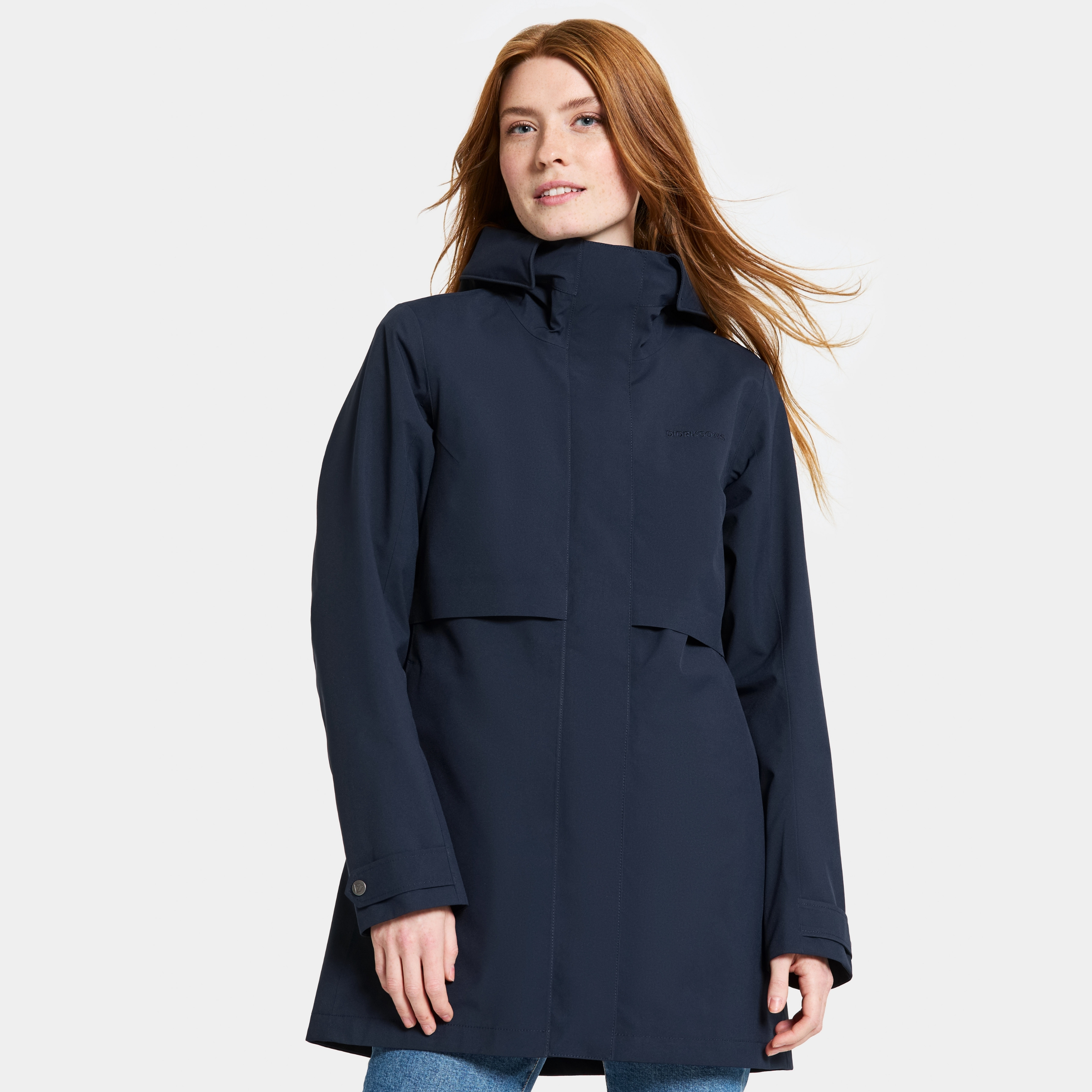 Edith Parka - Dark Night Blue - Women's Spring Jacket - Blue - Size: 44 - Didriksons
