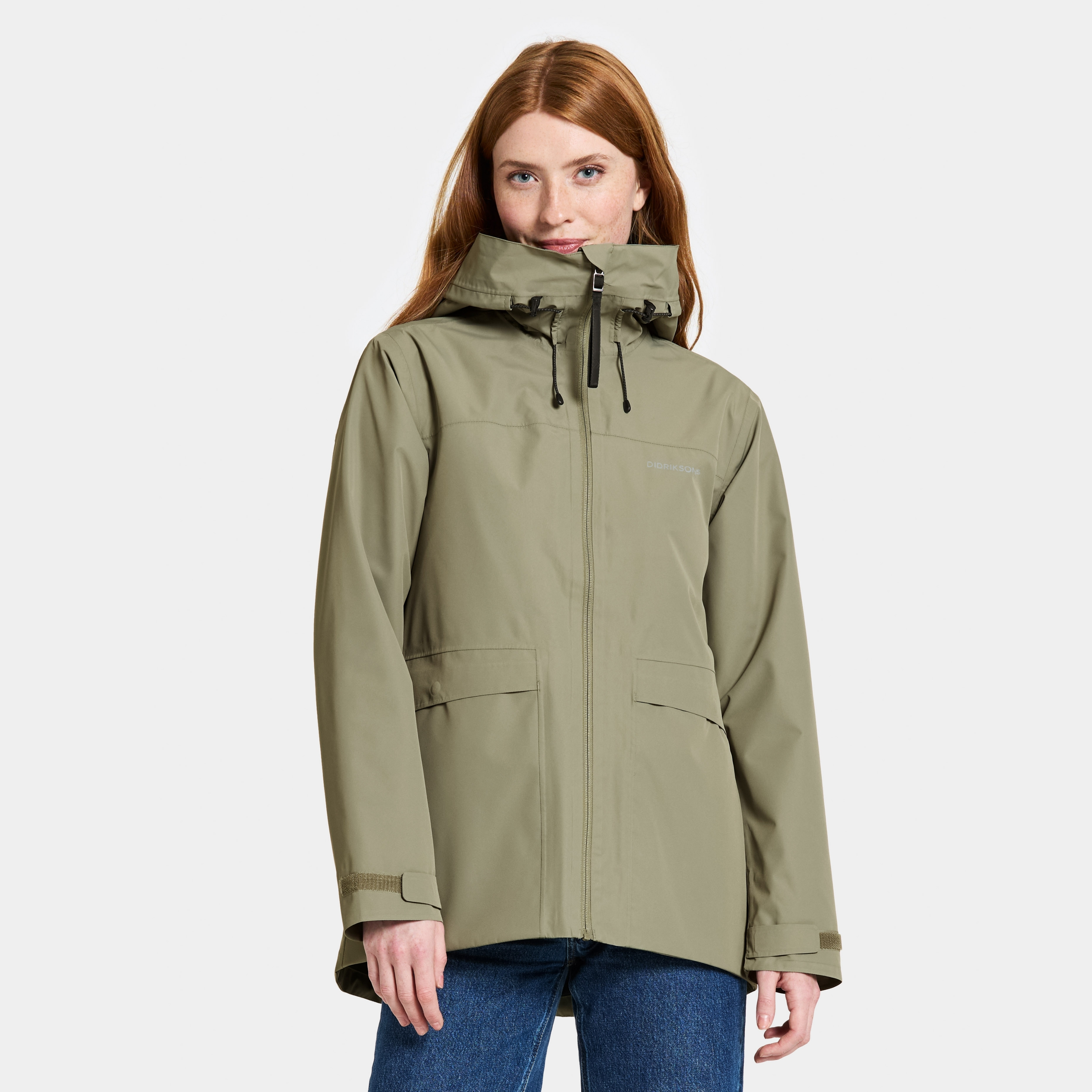Wide Jacket - Mistel Green - Women's Spring Jacket - Green - Size: 34 - Didriksons