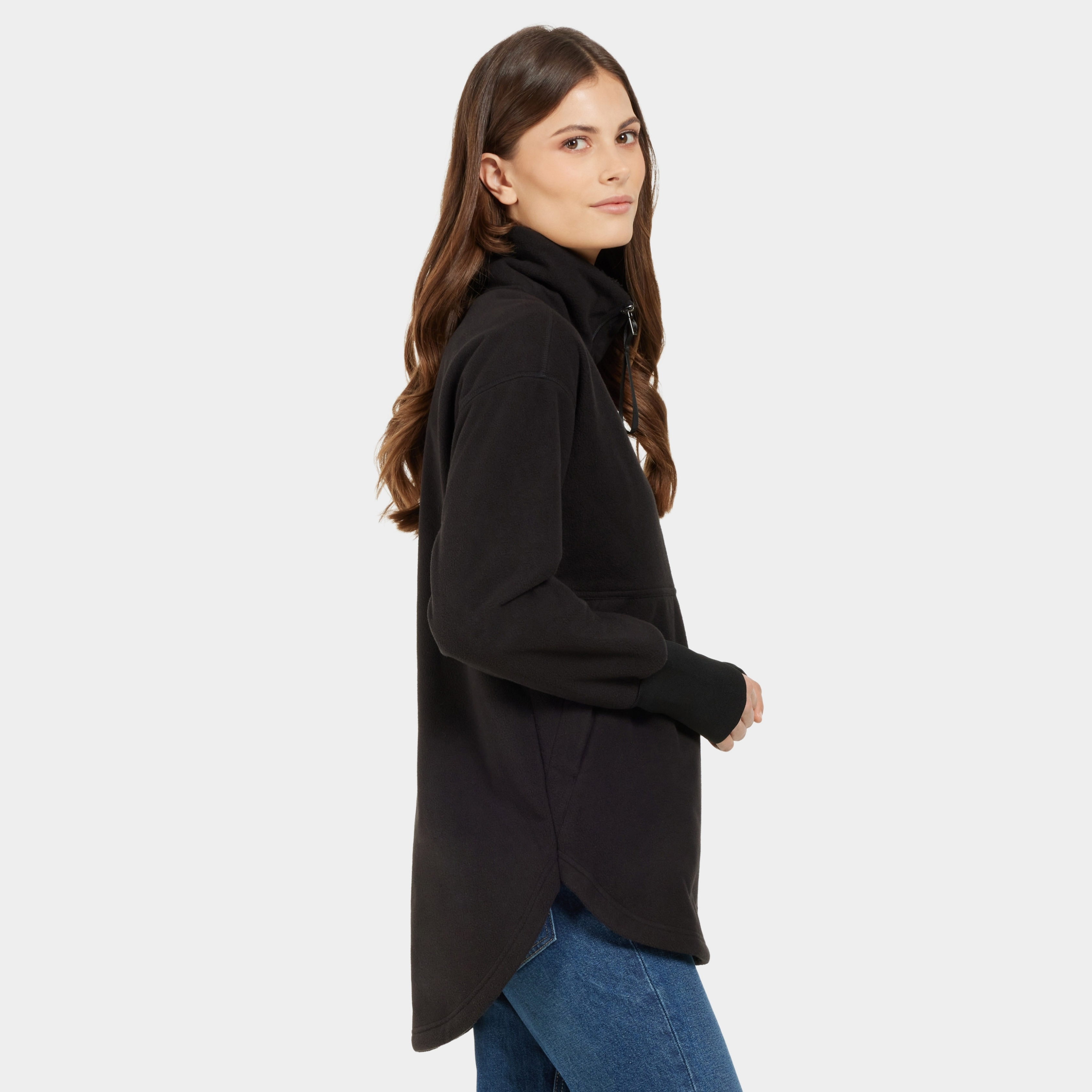 Ronja Full-Zip - Black - Women's Fleece - Black - Size: 38 - Didriksons